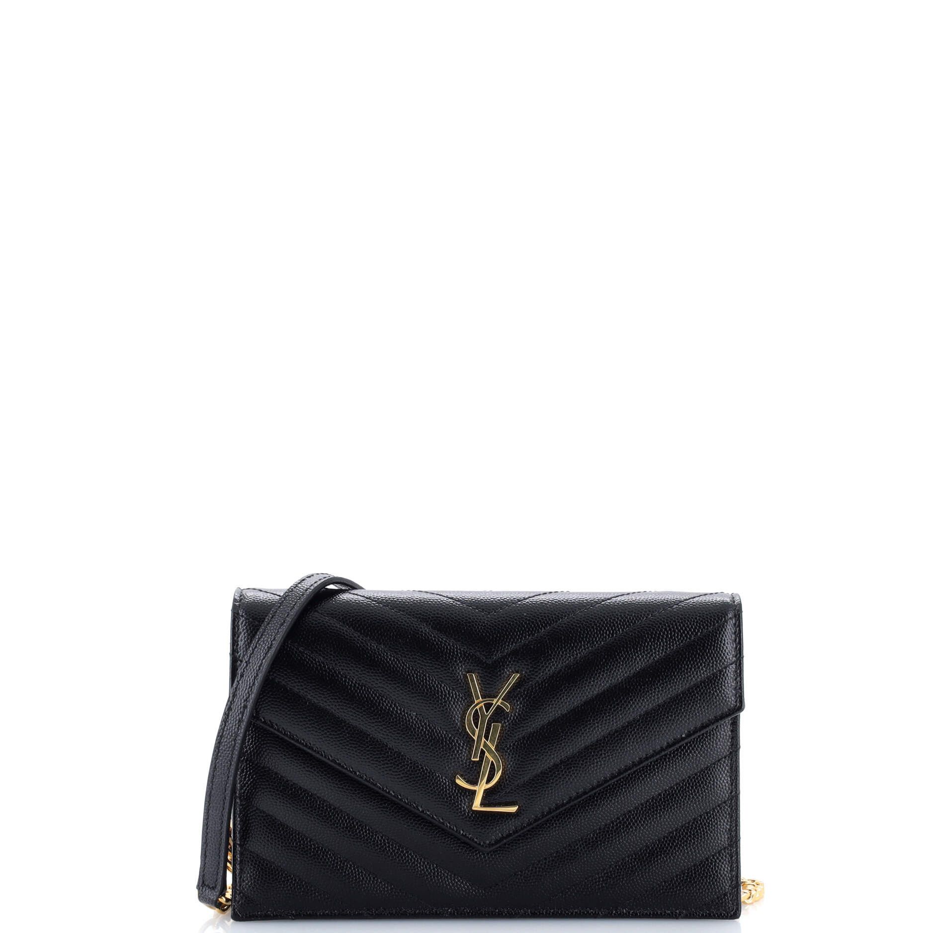 Saint Laurent Paris Classic Monogram Wallet On Chain, Women's
