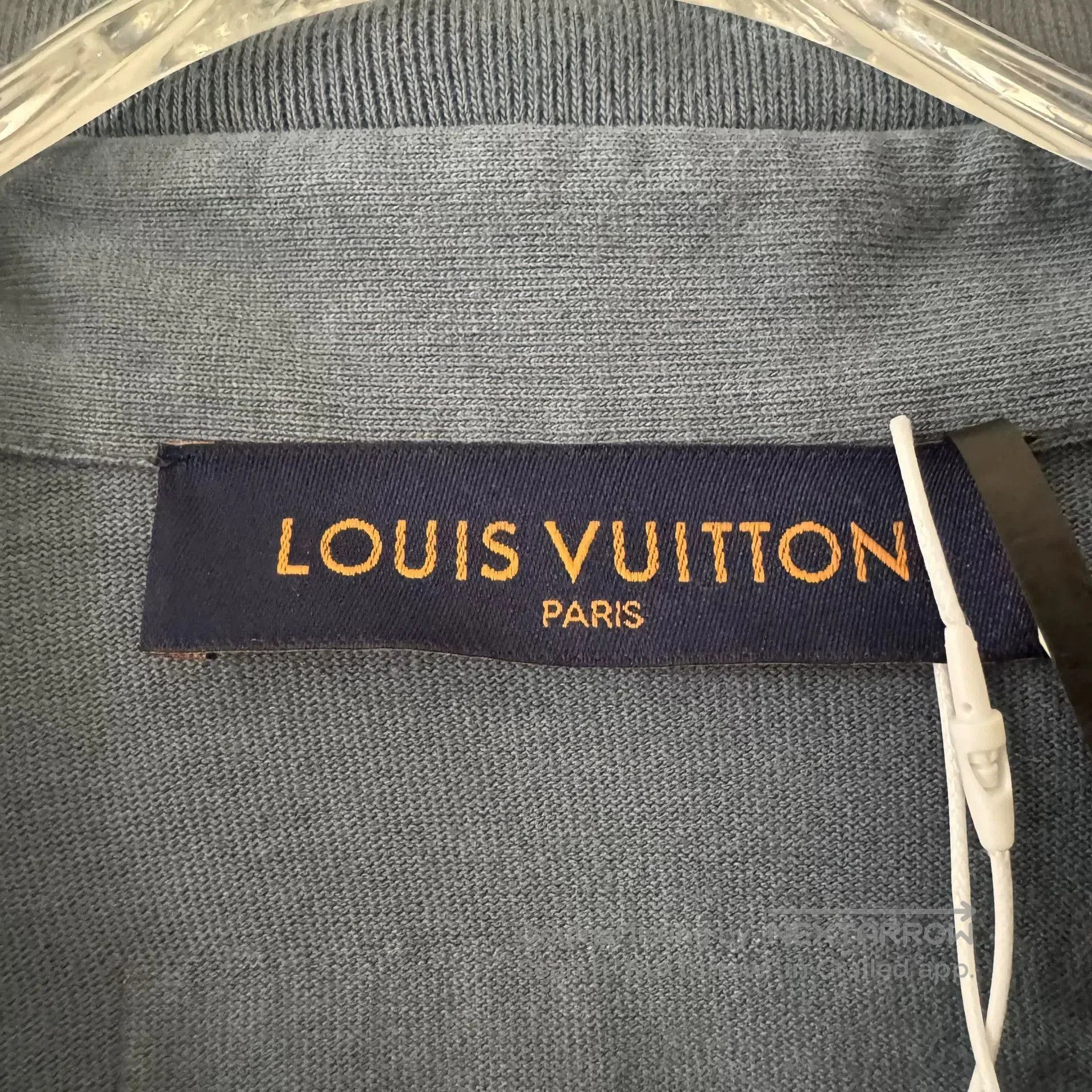 Louis Vuitton Louis Vuitton Blue Flocked Logo Shirt. Size US S / EU 44-46 / 1 - 3 Thumbnail