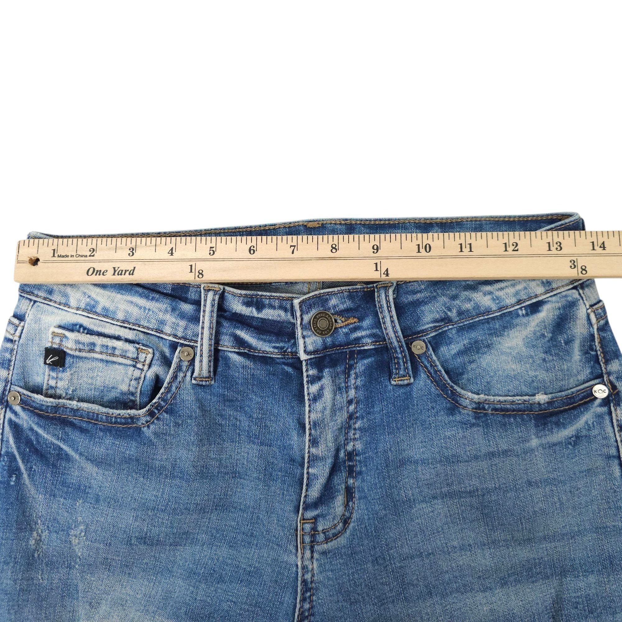 Kancan USA KanCan Nala Mid Rise Ankle Skinny Jeans Women 7/27 Distresse Size 28" / US 6 / IT 42 - 3 Thumbnail