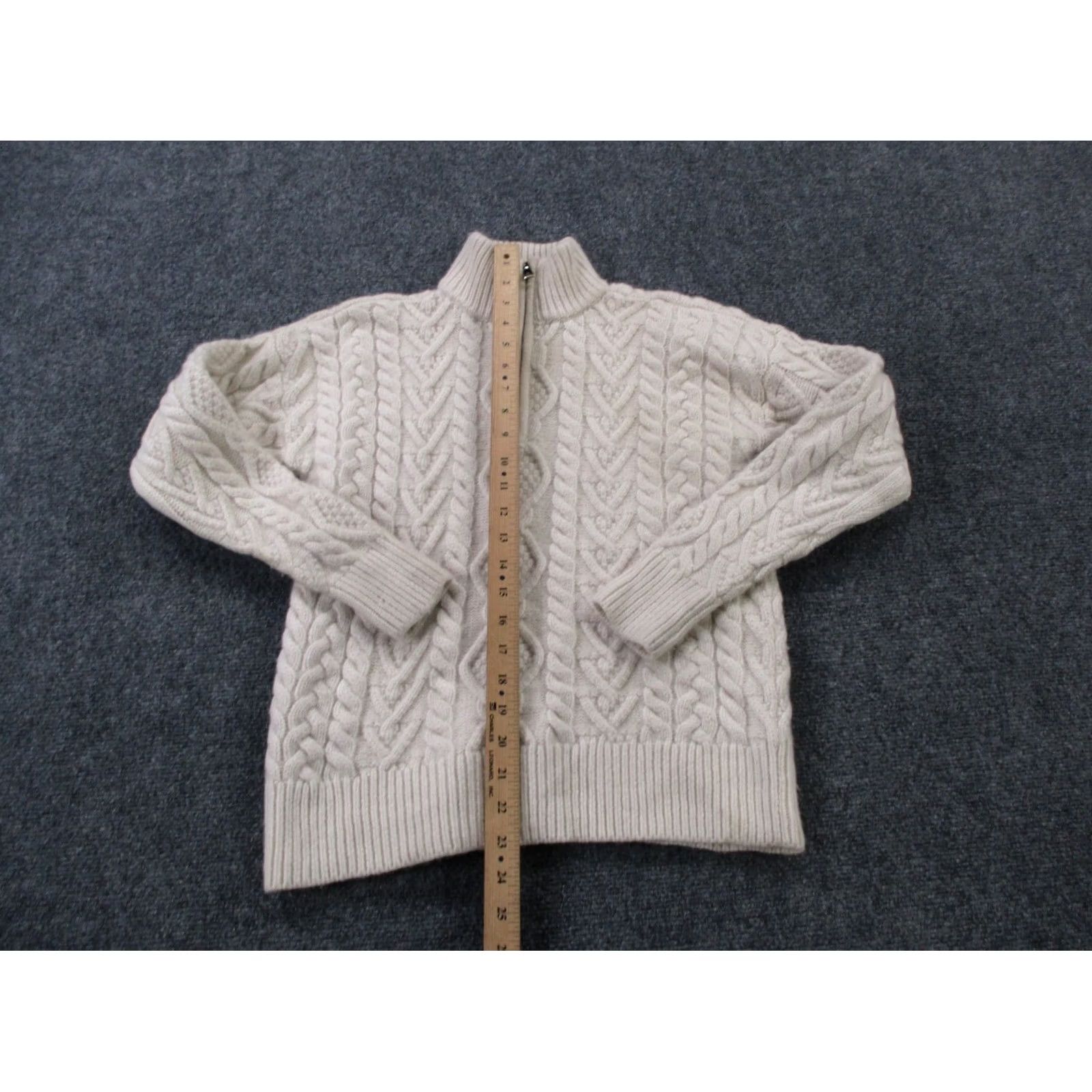 Ralph Lauren Lauren Ralph Lauren Jacket Womens S Wool Cashmere Blend Cable Knit Sweater Size S / US 4 / IT 40 - 3 Thumbnail