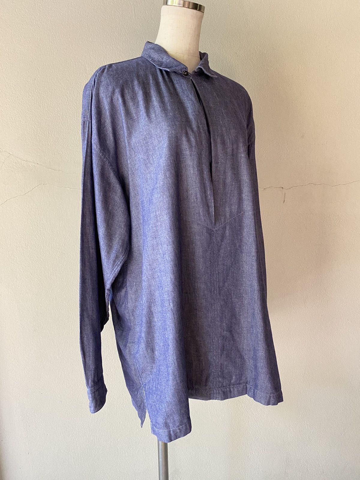 Issey Miyake IM issey miyake denim polo shirt Size US M / EU 48-50 / 2 - 12 Thumbnail