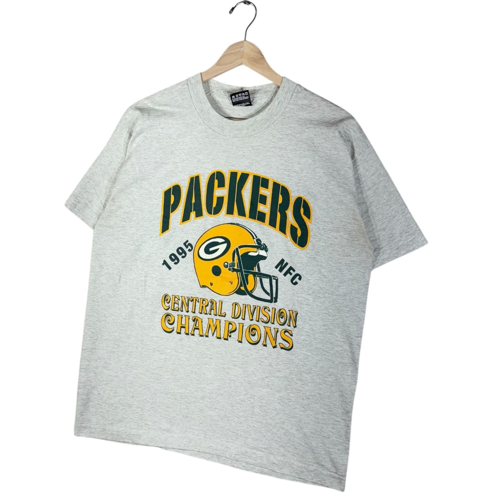 Fruit Of The Loom Vintage Green Bay Packers Central Division Champs Tee 1995 Size US L / EU 52-54 / 3 - 3 Thumbnail