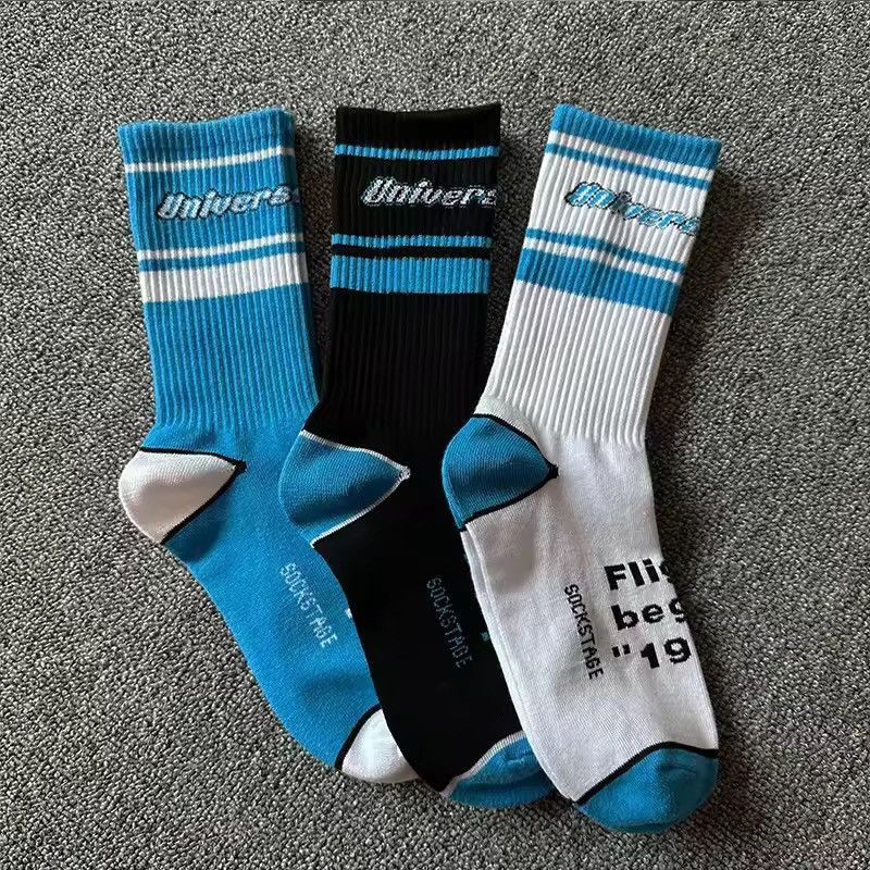 Other 3 Pairs of Gift Box Harajuku Hip Hop Pure Cotton Socks Size ONE SIZE - 2 Thumbnail