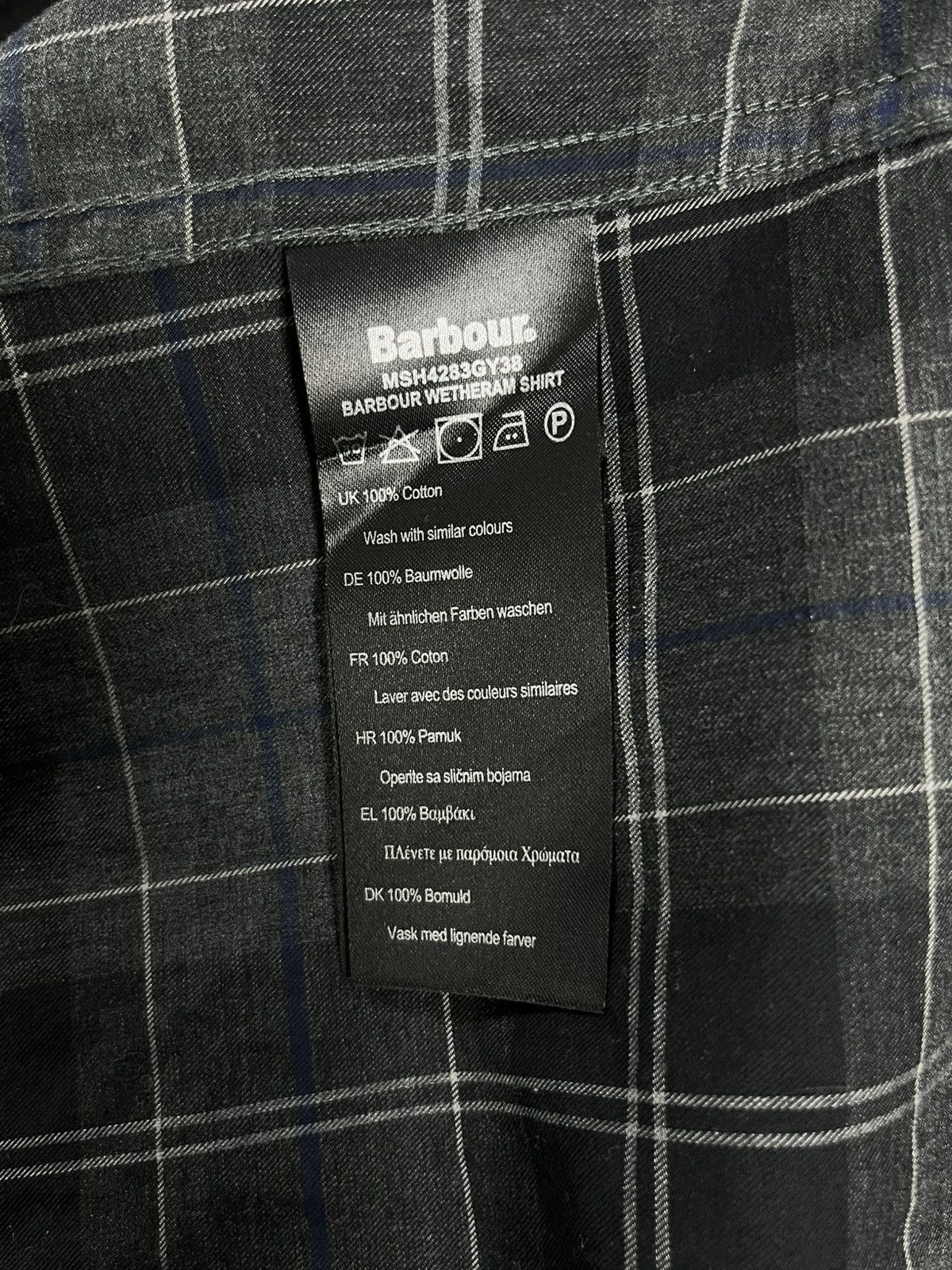 Barbour Barbour Grey Check Shirt - Size M - Original Size US M / EU 48-50 / 2 - 5 Thumbnail