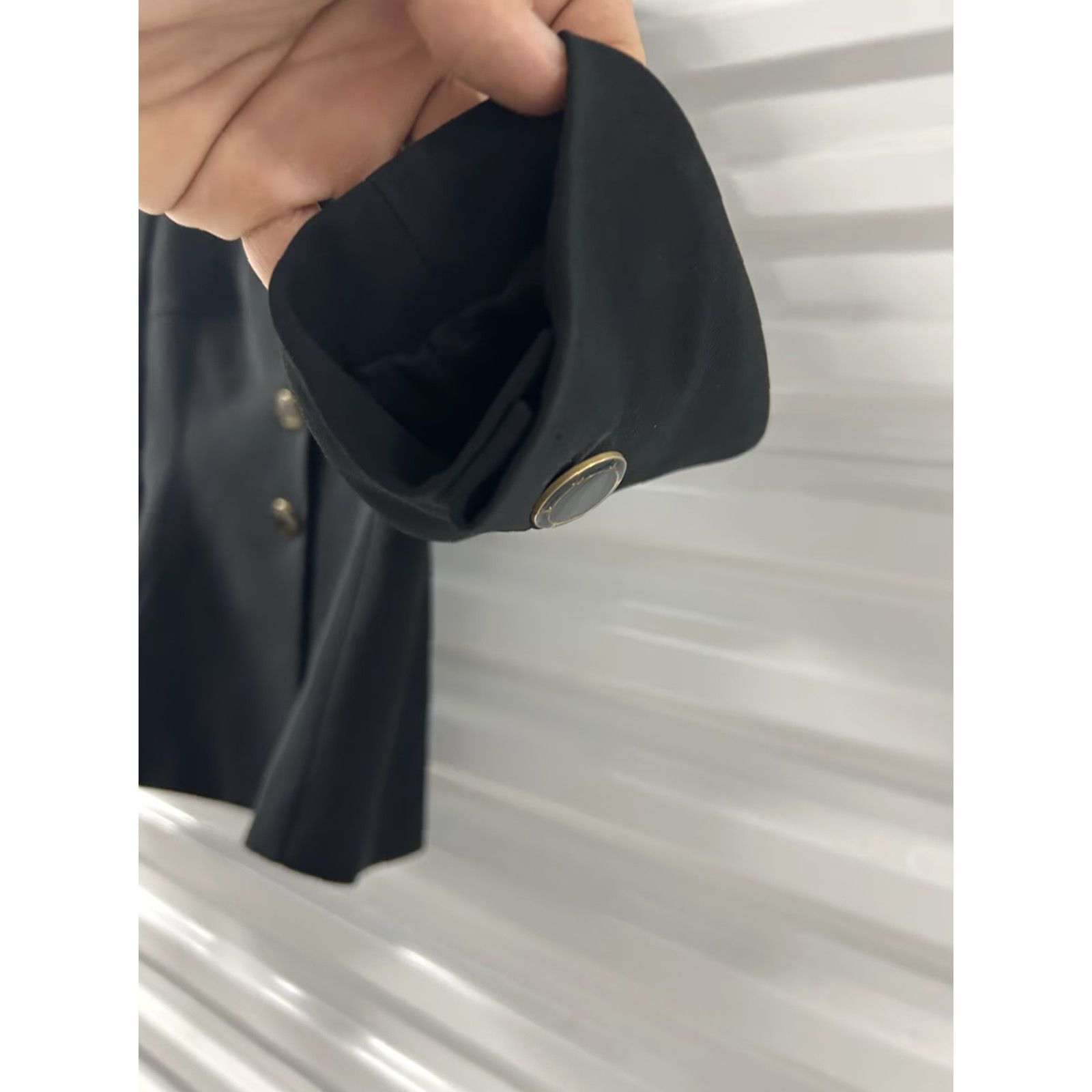 Vintage Tahari Women Petite Arthur S Levine Designer Black ButtonUp Blazer Jacket 2 Size XS / US 0-2 / IT 36-38 - 6 Thumbnail