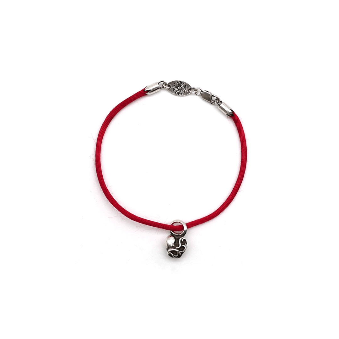 Chrome Hearts Chrome Hearts Silver Heart Vine Pendant Red String Bracelet Size ONE SIZE - 1 Thumbnail