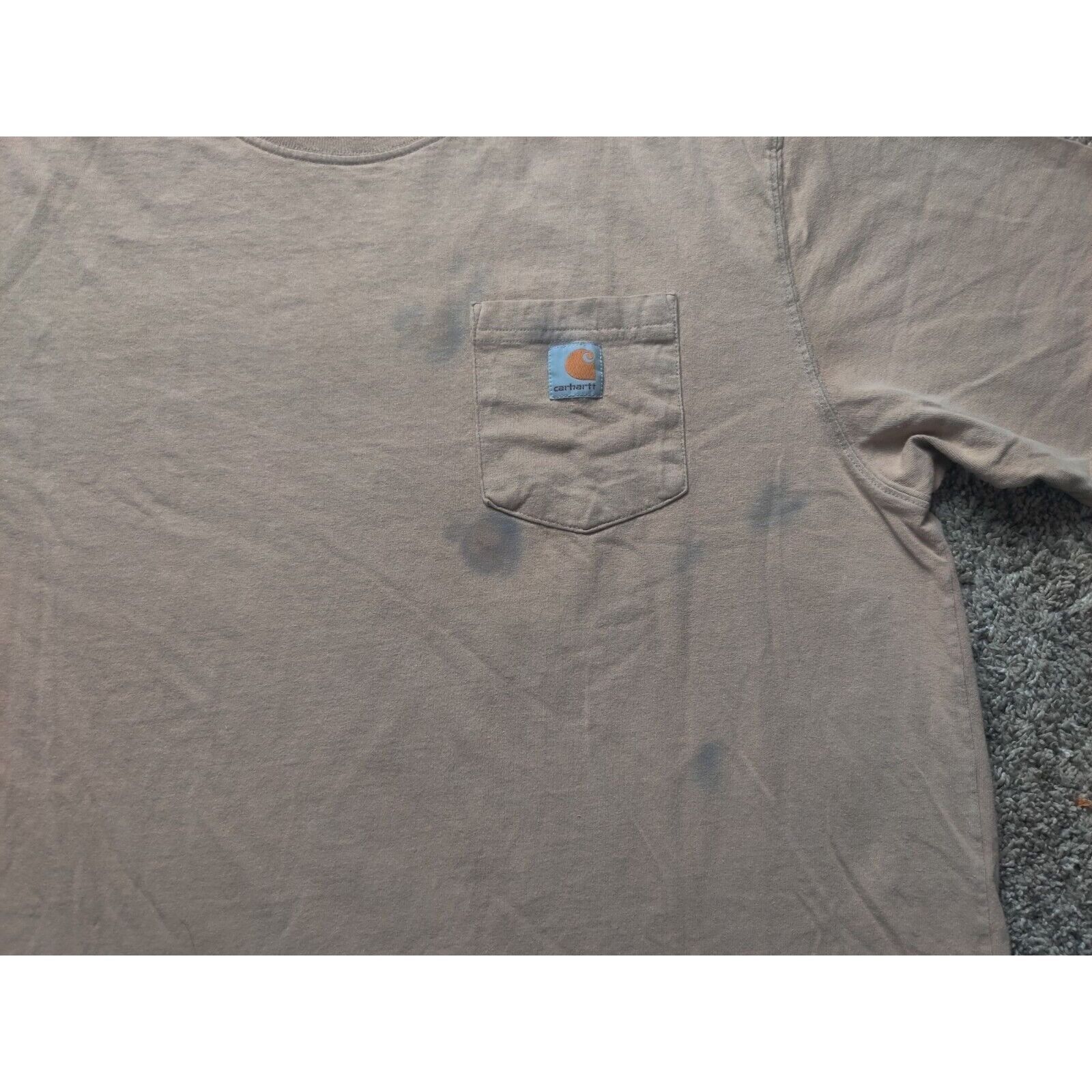 Carhartt Carhartt Shirt Adult Mens XL Brown Torso Pocket Work Wear Size US XL / EU 56 / 4 - 3 Thumbnail