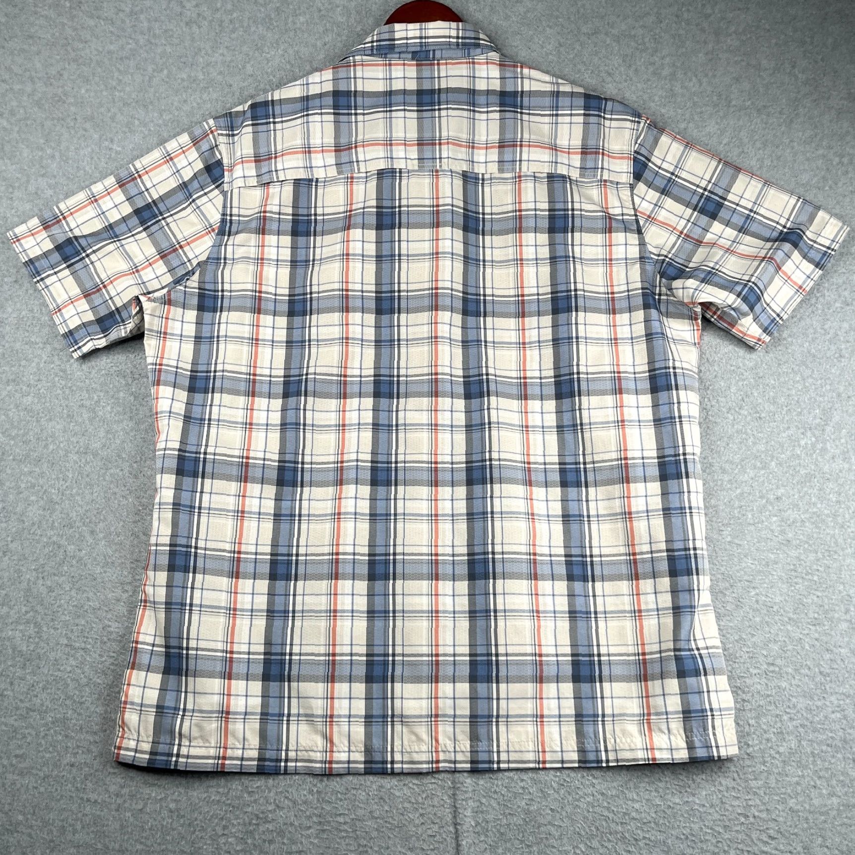 Croft & Barrow Croft & Barrow Quick Dry Shirt Plaid White Multicolor Short Sleeve Button Up L Mens Regular Casual Size US L / EU 52-54 / 3 - 7 Thumbnail