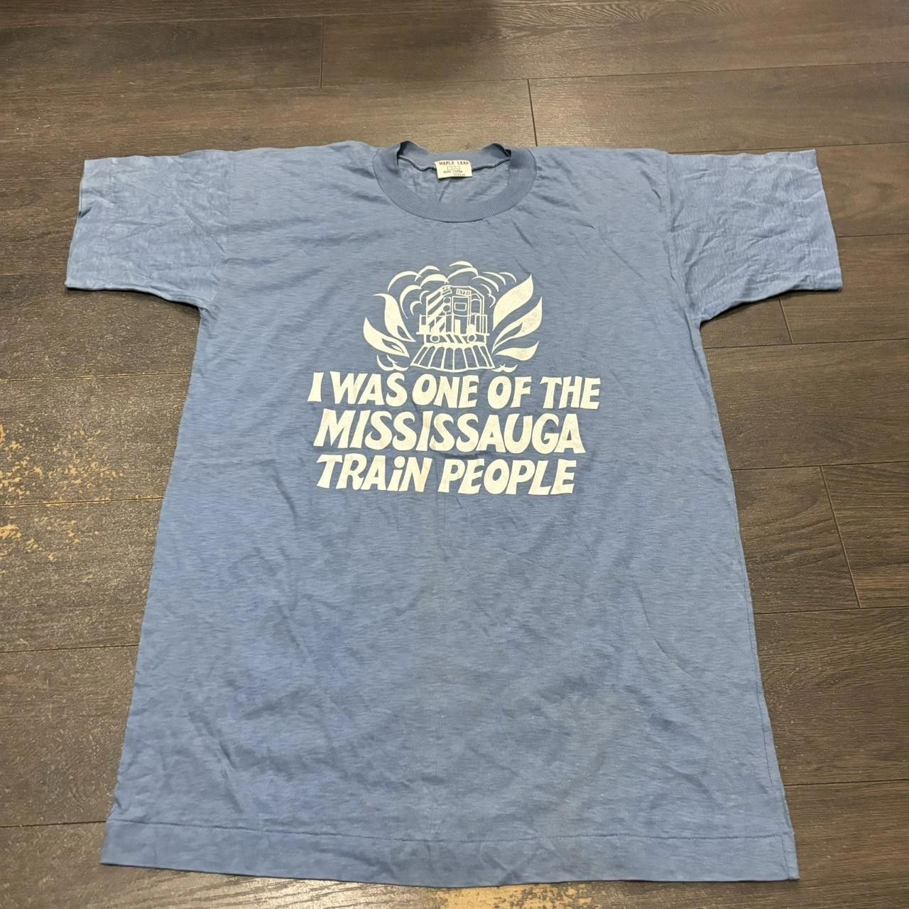 Designer Vintage I Was One Of Mississauga Train People T Shirt 70s Size US S / EU 44-46 / 1 - 3 Thumbnail