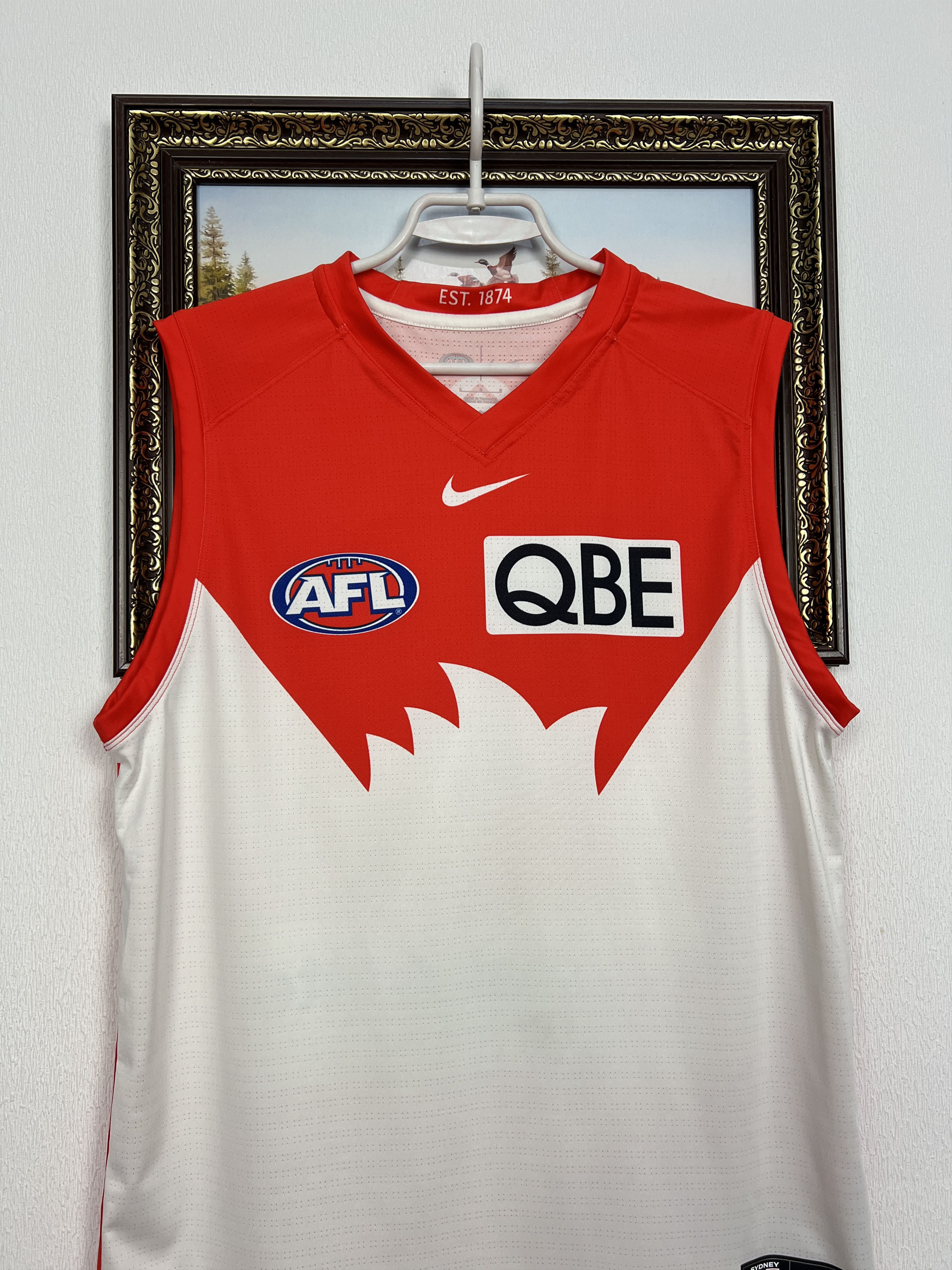 Nike Sydney Swans AFL Rugby Jersey Shirt Trikot Rare Hype Size US L / EU 52-54 / 3 - 2 Thumbnail