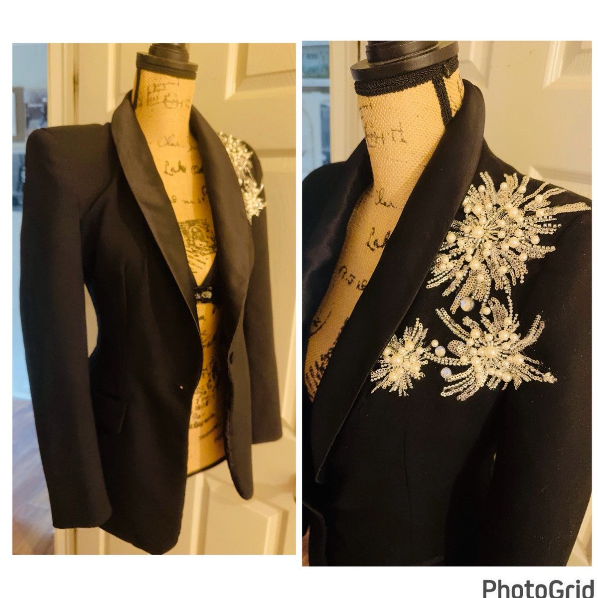 Zara ZARA Embellished Tuxedo Blazer S Size S / US 4 / IT 40 - 3 Thumbnail