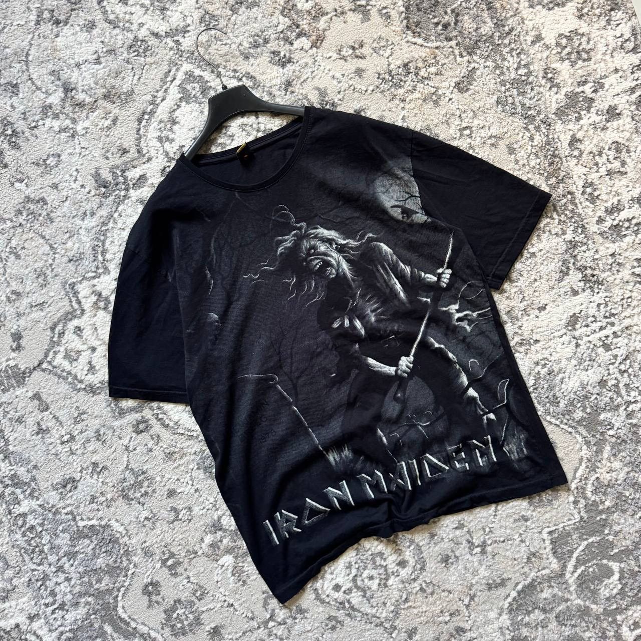 Band Tees Iron Maiden Vintage Corpse Goth All Over Band Tee Size US XL / EU 56 / 4 - 2 Thumbnail