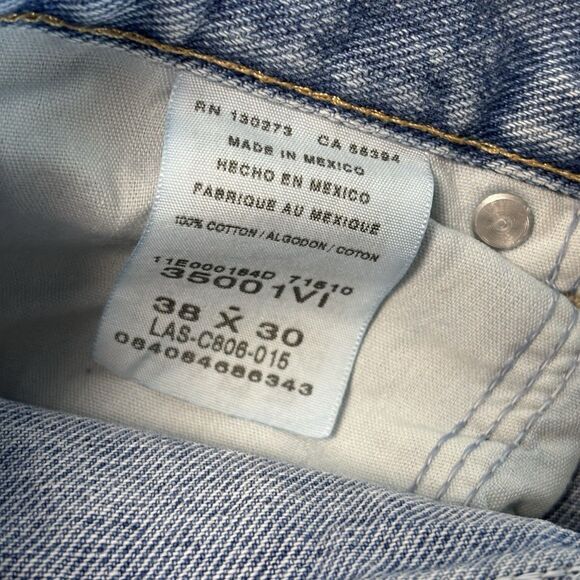 Wrangler Wrangler Jeans Mens 38X30 Blue Rugged Wear Relaxed Fit Work Size US 38 / EU 54 - 7 Thumbnail