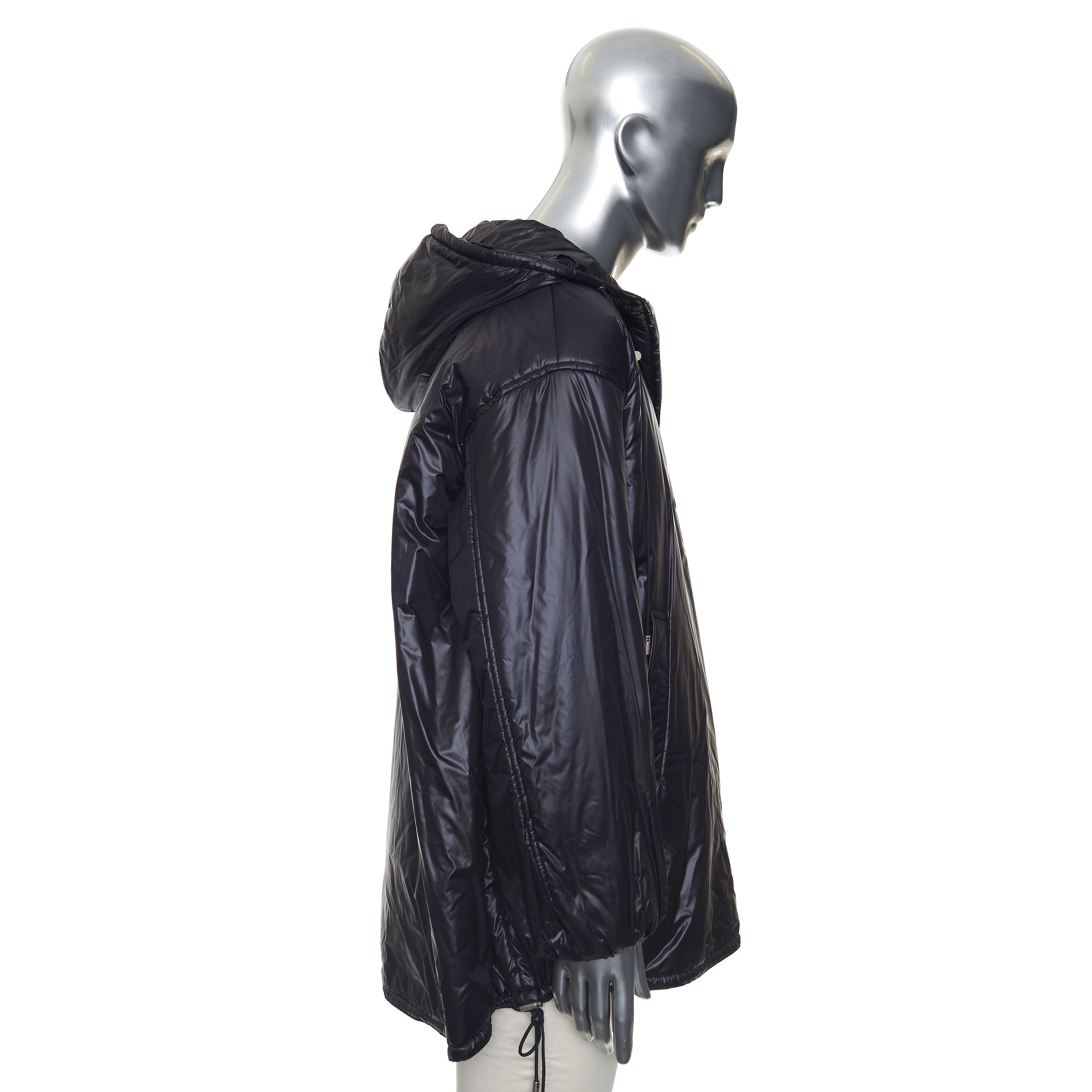 Saint Laurent Paris Hooded Anorak Jacket In Black Nylon With YSL Embroidery Size US S / EU 44-46 / 1 - 7 Thumbnail