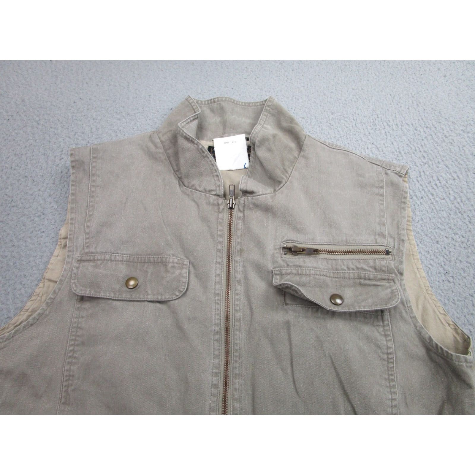Eddie Bauer VINTAGE Eddie Bauer Vest Mens Medium Khaki Utility Outdoor Multi Pocket 90s M698 Mens Size US M / EU 48-50 / 2 - 2 Thumbnail