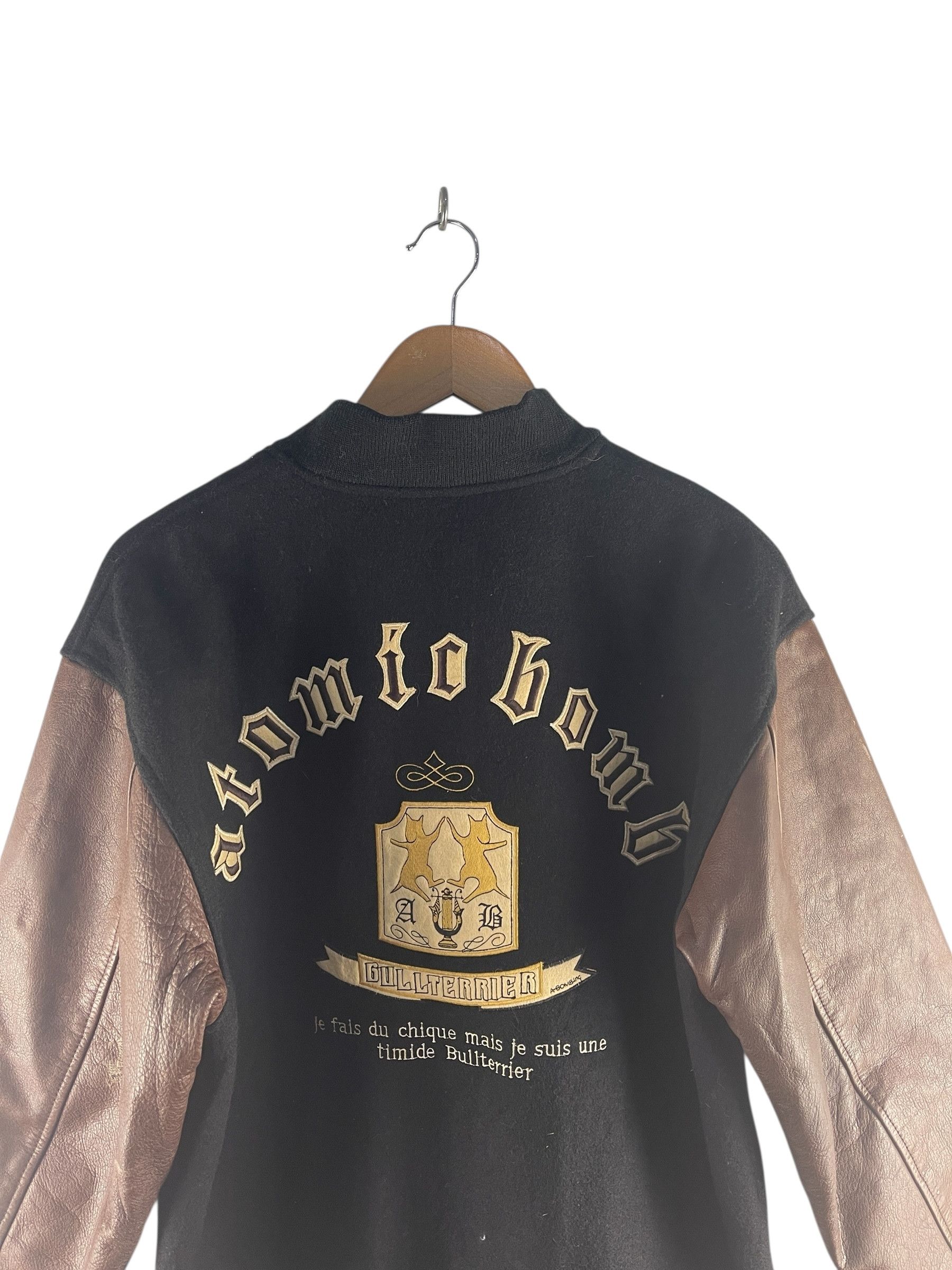 Vintage A-Bomb Super Dog Archive Varsity Jacket – Leather Sleeve Size US L / EU 52-54 / 3 - 8 Thumbnail