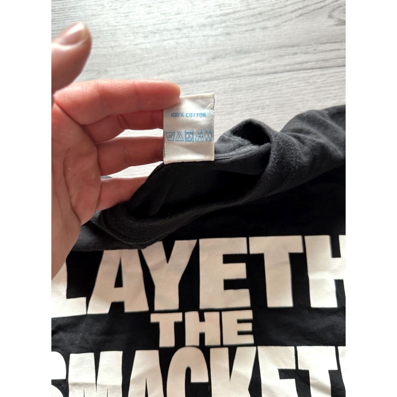 Vintage VINTAGE The Rock Black T-Shirt Mens M Layeth the Smacketh Down 1999 WWE 90s Sports Wresting Size US M / EU 48-50 / 2 - 5 Thumbnail