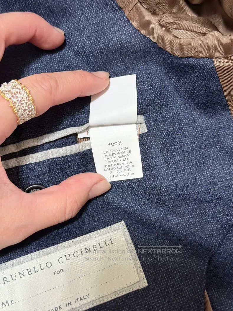 Brunello Cucinelli Brunello Cucinelli size 56 Men's Business Jacket Size 54R - 8 Thumbnail