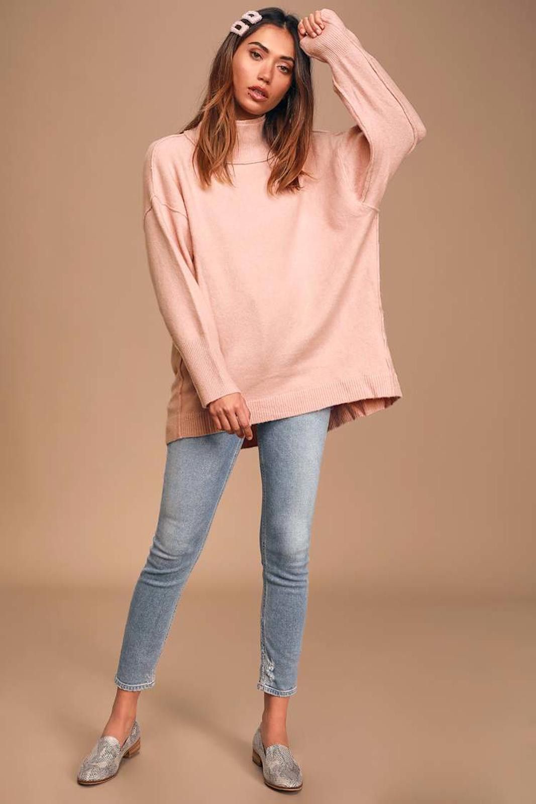 Free People Free People Afterglow Tunic Sweater XS oversized Size XS / US 0-2 / IT 36-38 - 1 Thumbnail