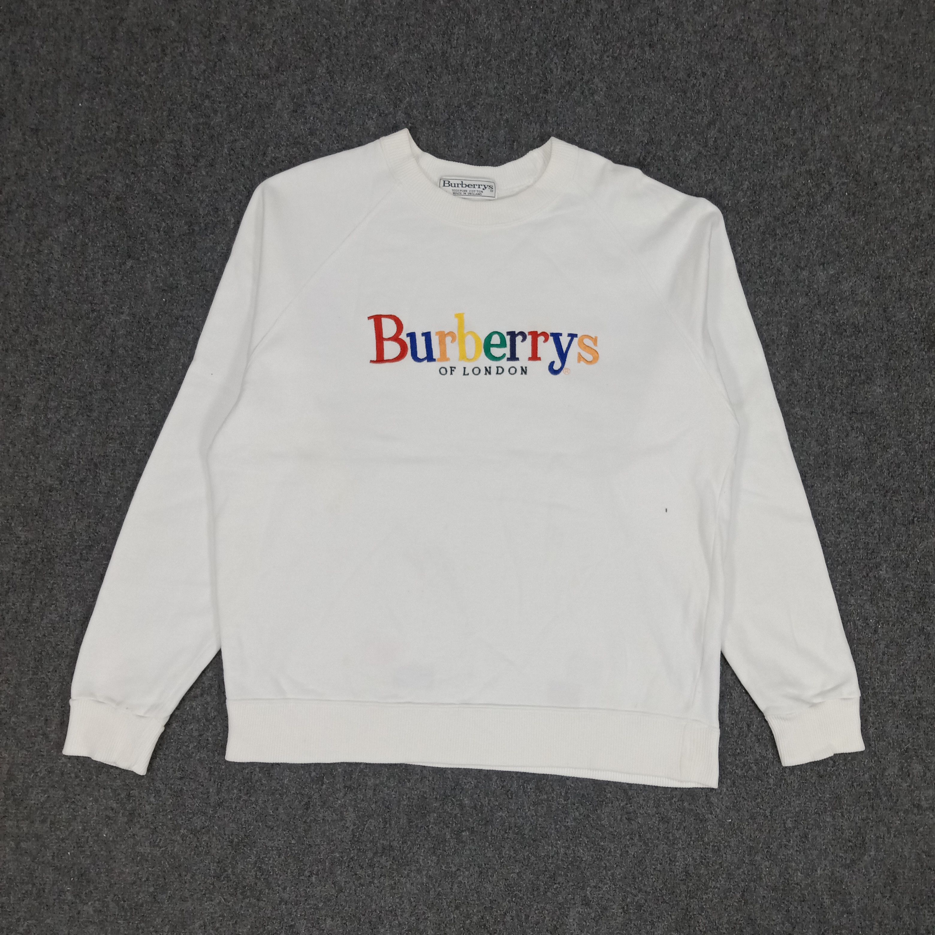 Burberry × Vintage Burberry Of London Colourfull Design Sweatshirt Size US M / EU 48-50 / 2 - 1 Thumbnail