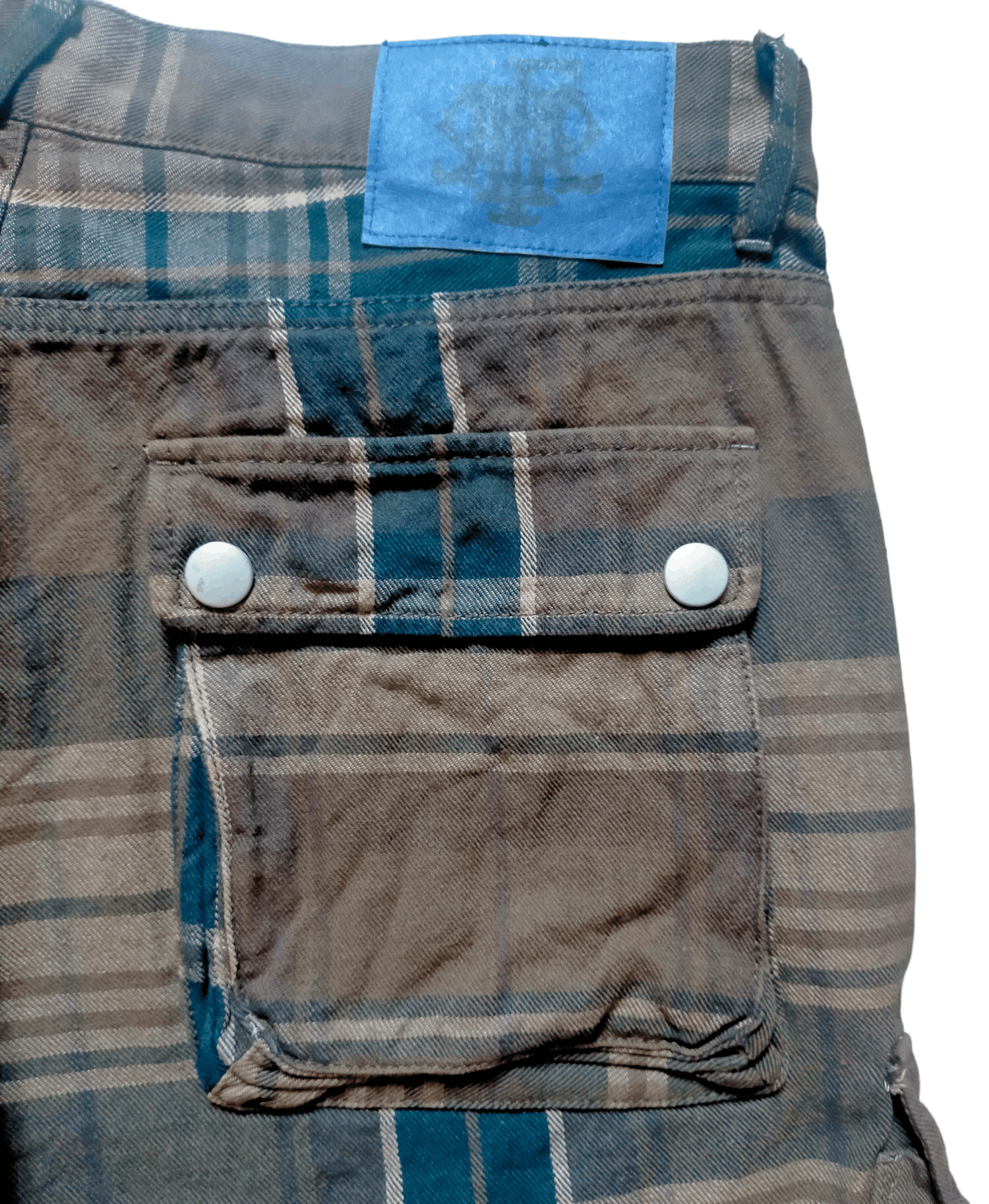 Japanese Brand PPFM Cargo Plaid Short Pants Size US 32 / EU 48 - 7 Thumbnail
