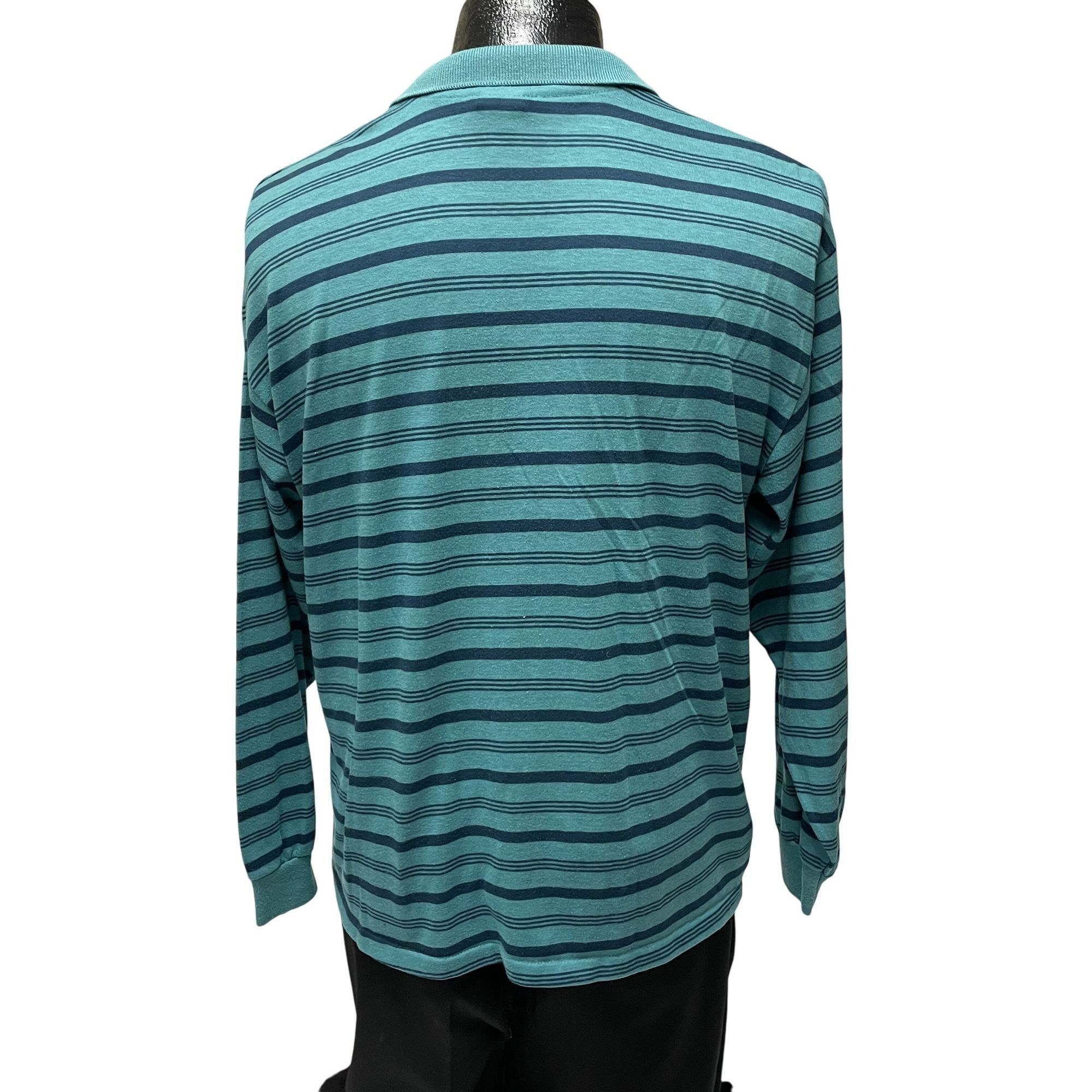 Puritan Vtg Puritan STRIPE Long Sleeve POLO SURFER Shirt Size US M / EU 48-50 / 2 - 3 Thumbnail