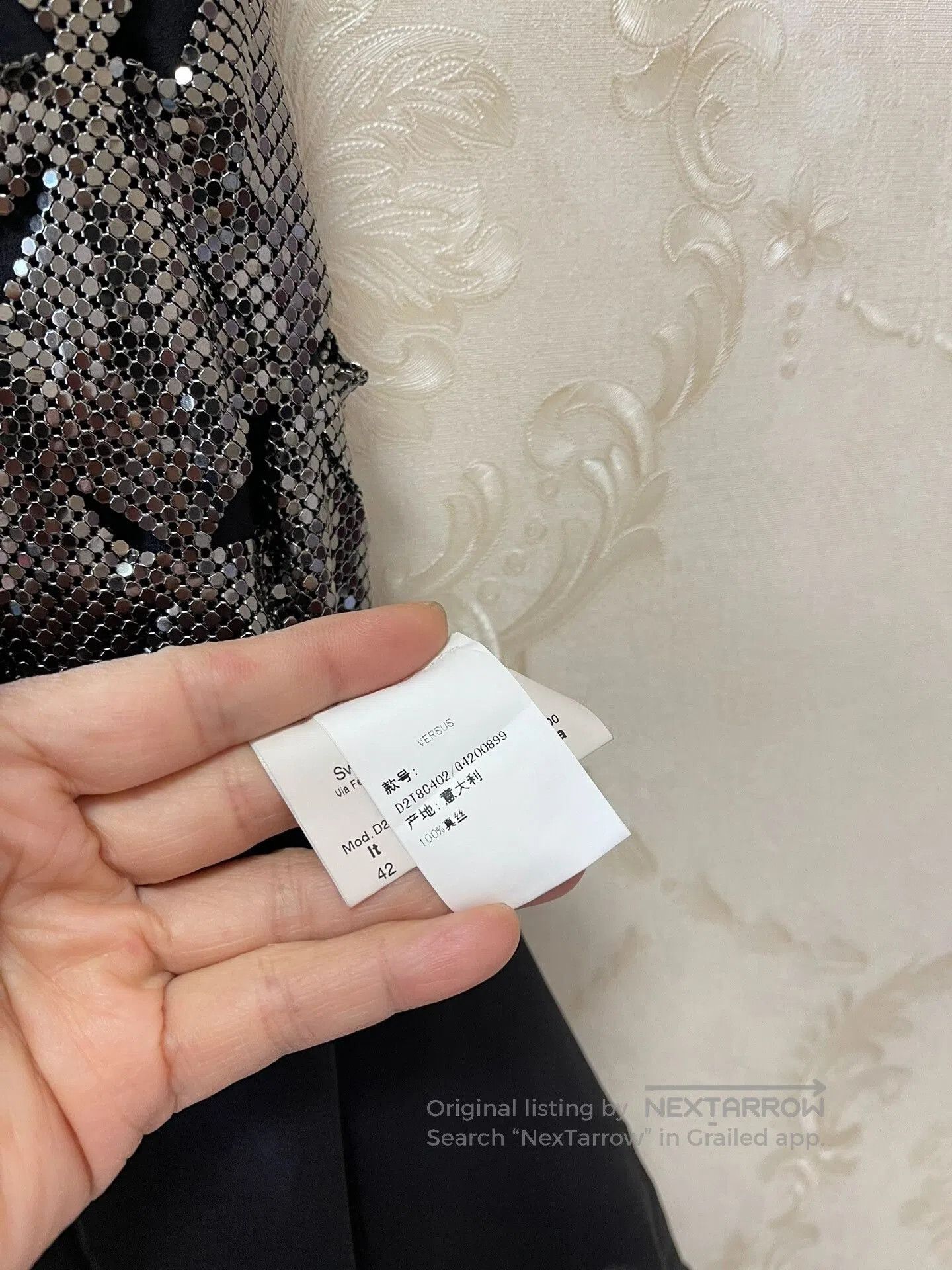 Versus Versace Versace New Runway Silk Dress. Size M / US 6-8 / IT 42-44 - 7 Thumbnail