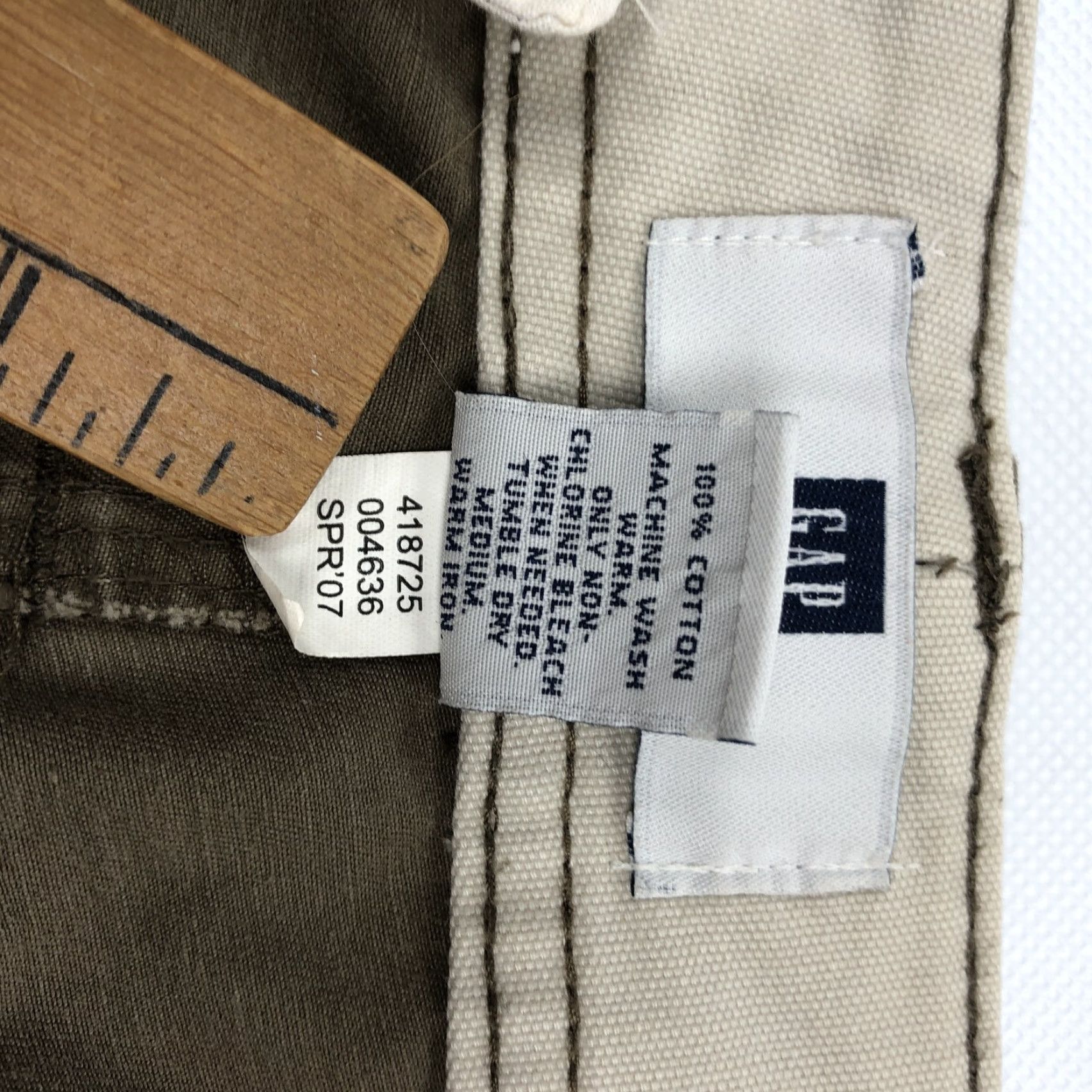 Gap GAP Cargo Pants Men Brown Khaki 38x34 Regular Fit Flat Front Cotton Pants Size US 38 / EU 54 - 6 Thumbnail