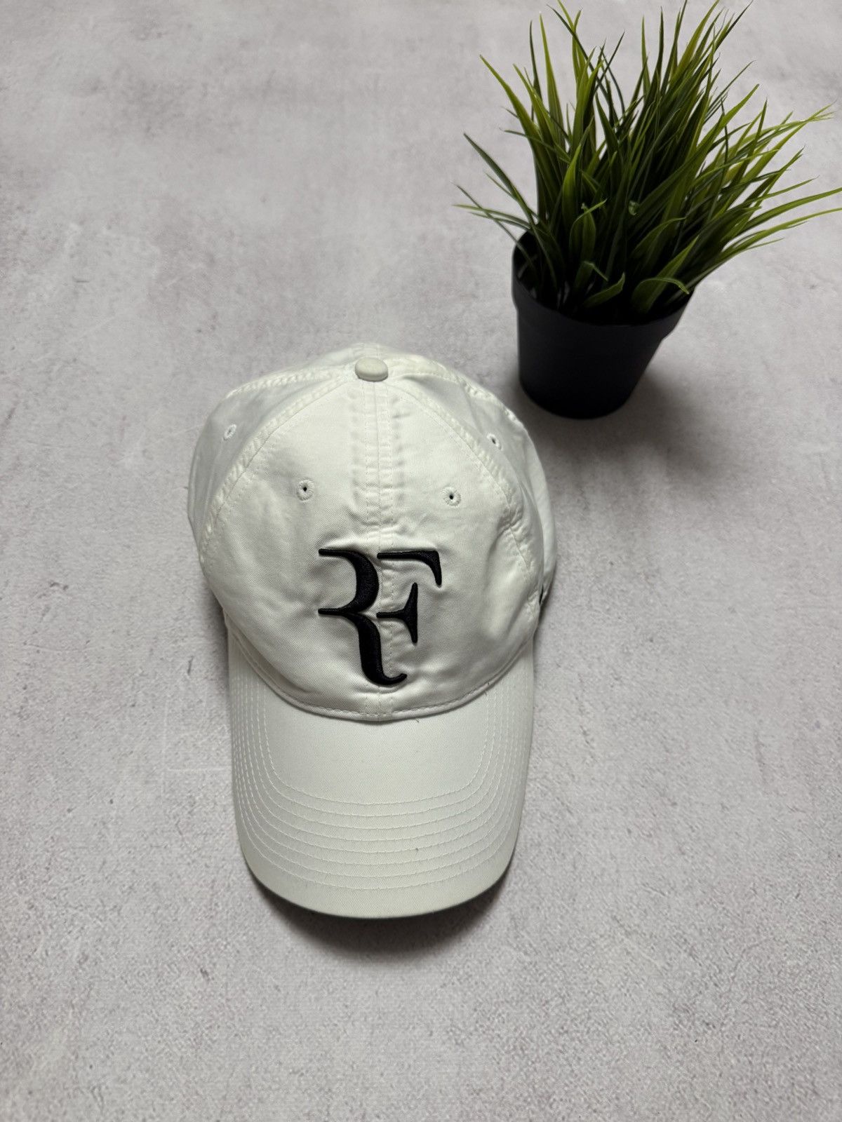 Nike Vintage Nike RF Cap Hat Roger Federer White Mens Size ONE SIZE - 1 Thumbnail