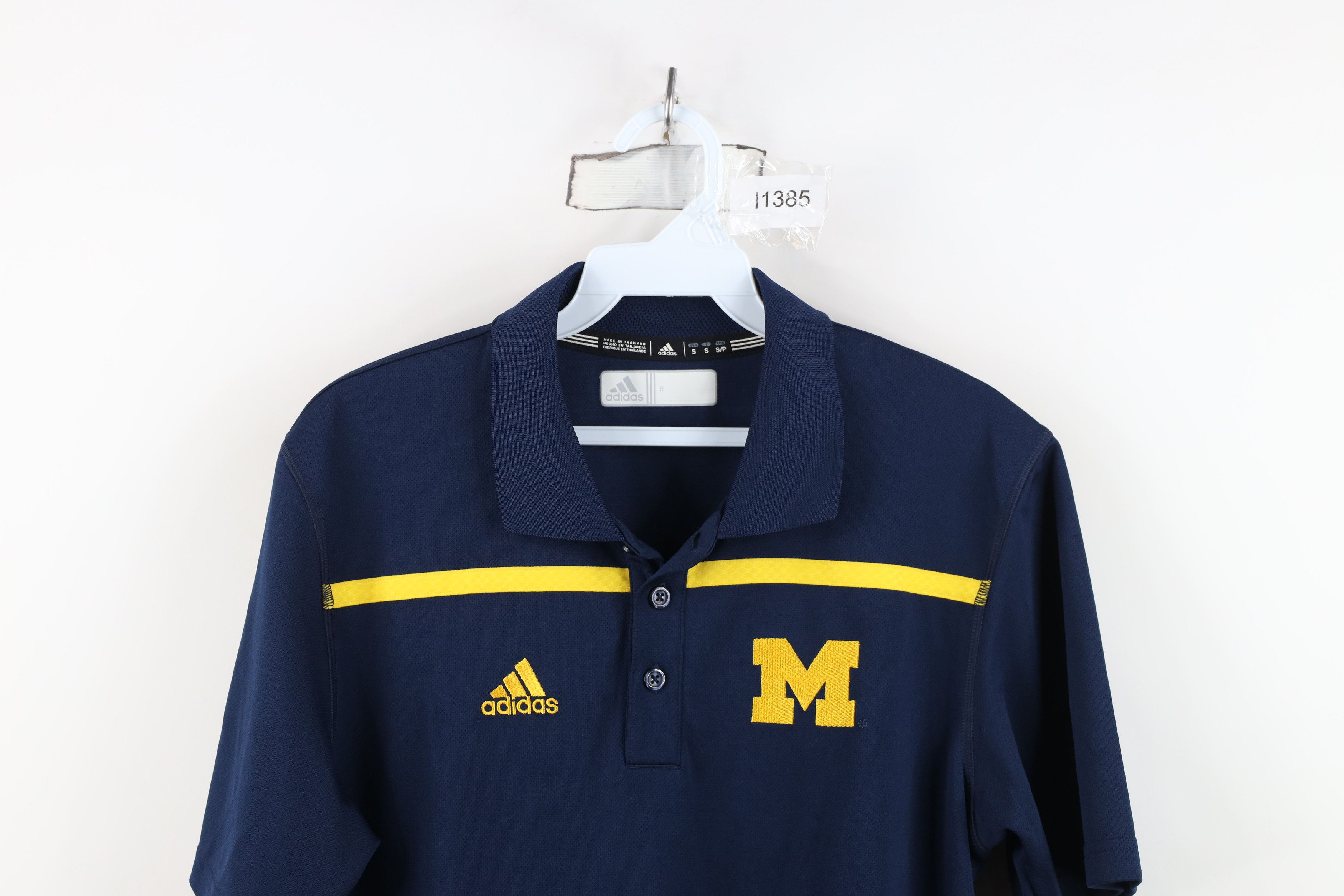 Adidas Adidas University of Michigan Football Golf Polo Shirt Size US S / EU 44-46 / 1 - 2 Thumbnail