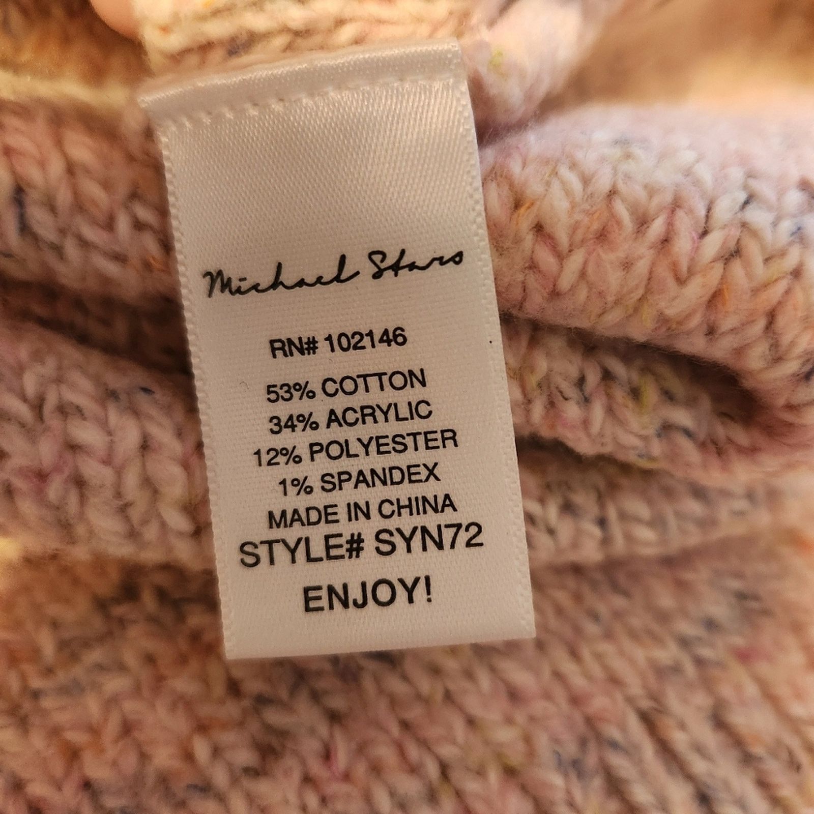 Michael Stars Michael Stars Aika Cable Knit Turtleneck Ballet Pink Small Size S / US 4 / IT 40 - 8 Thumbnail