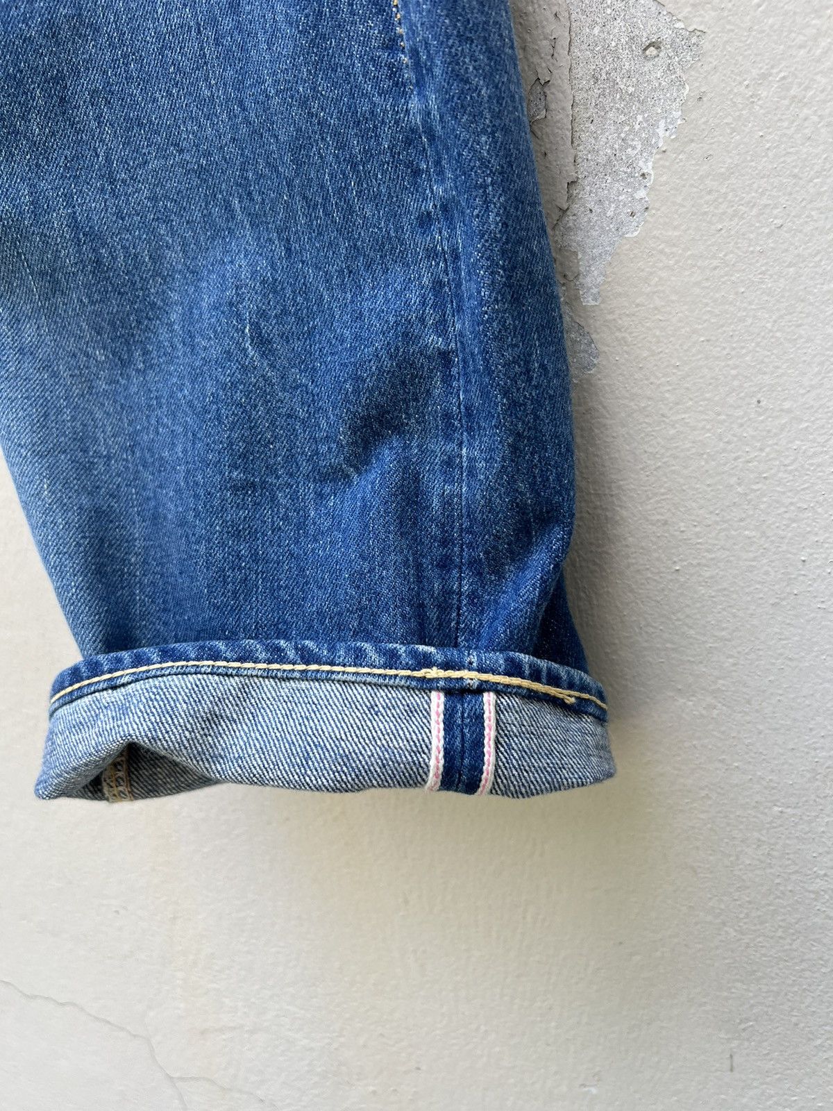 Sugar Cane Vintage Sugar Cane Japan Distress Mud Denim Selvedge Jeans Size US 30 / EU 46 - 14 Thumbnail