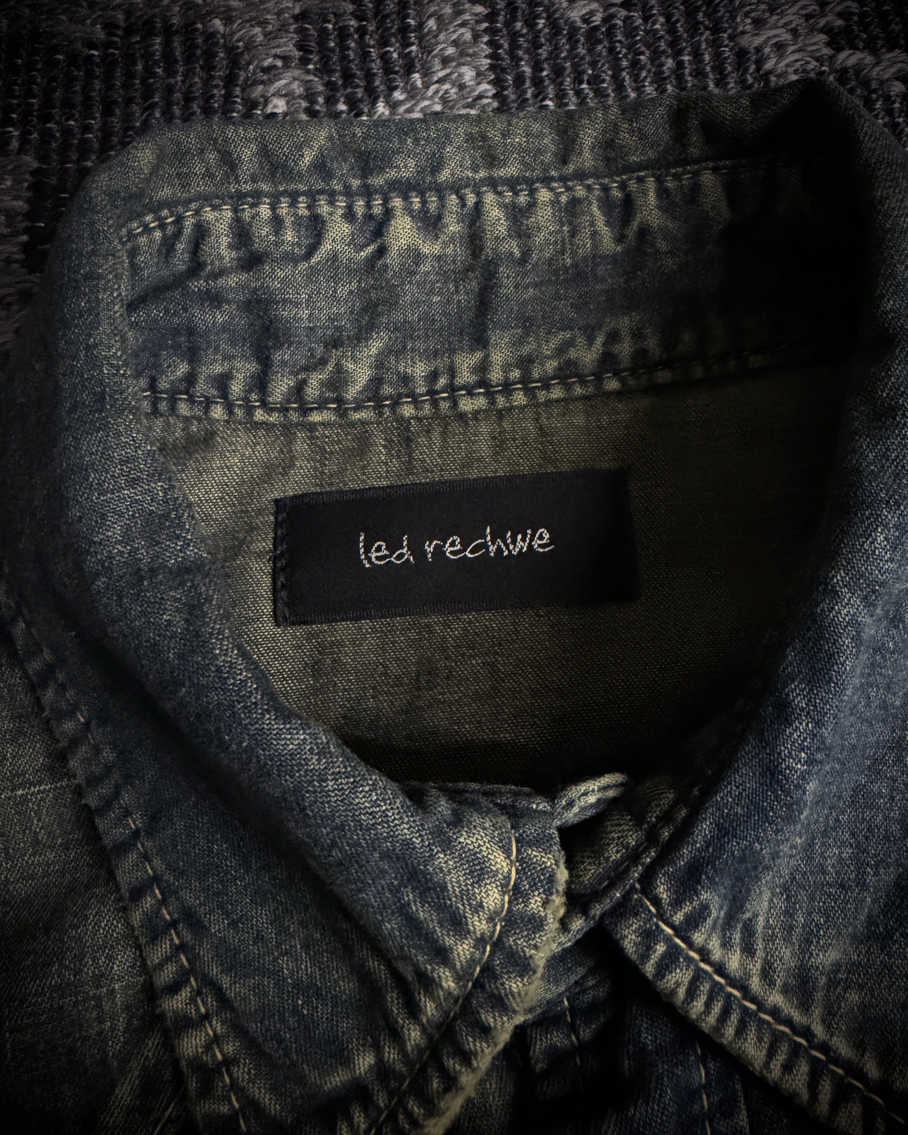 Japanese Brand LED RECHWE Vintage Washed Western Shirt Size US L / EU 52-54 / 3 - 10 Thumbnail