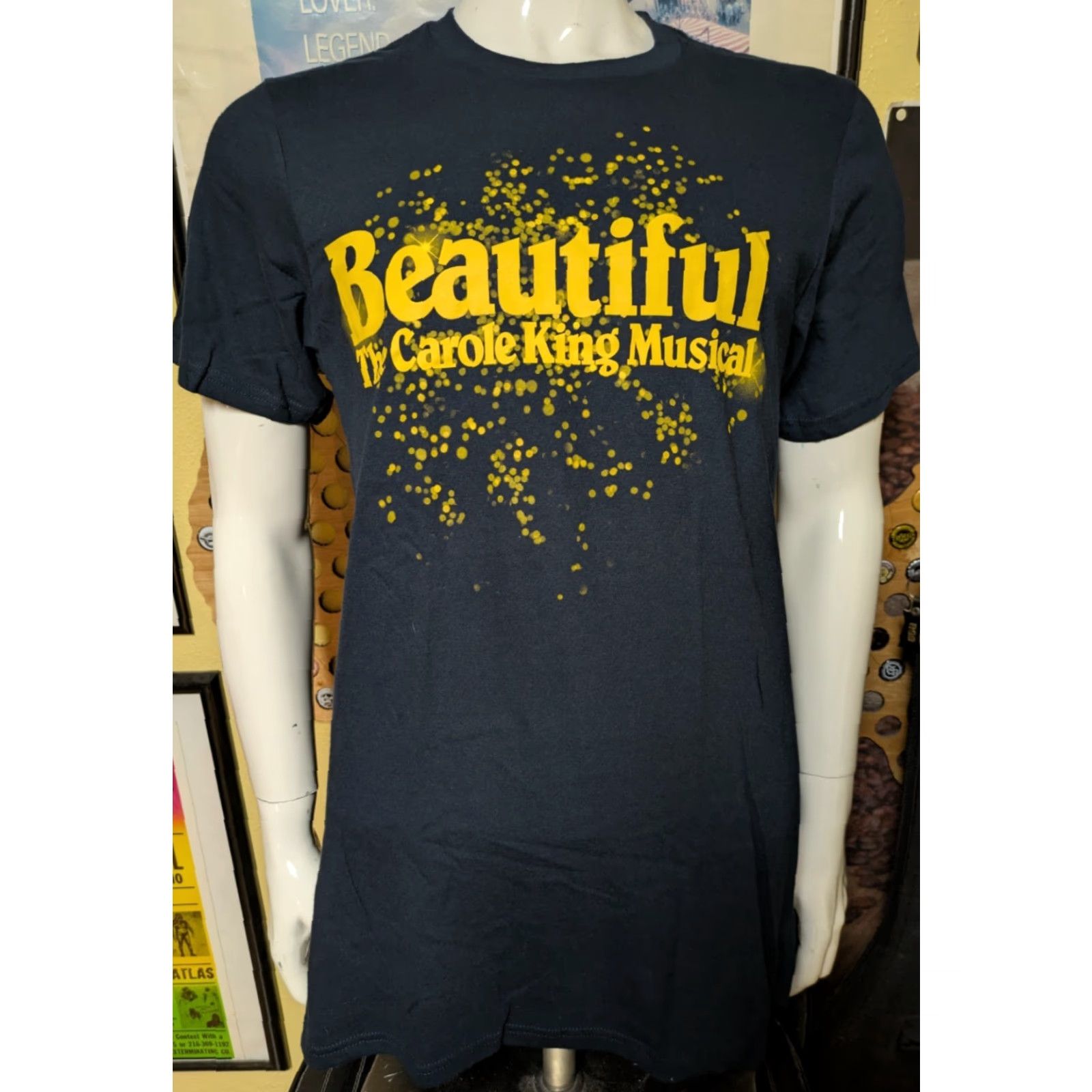 Vintage Beautiful The Carole King Musical T Shirt M Unisex Adults Crew Neck Short Sleeve Blue 100% Cotton Graphic Tee Theater Musical 2018 Tour Medium Size US M / EU 48-50 / 2 - 2 Thumbnail