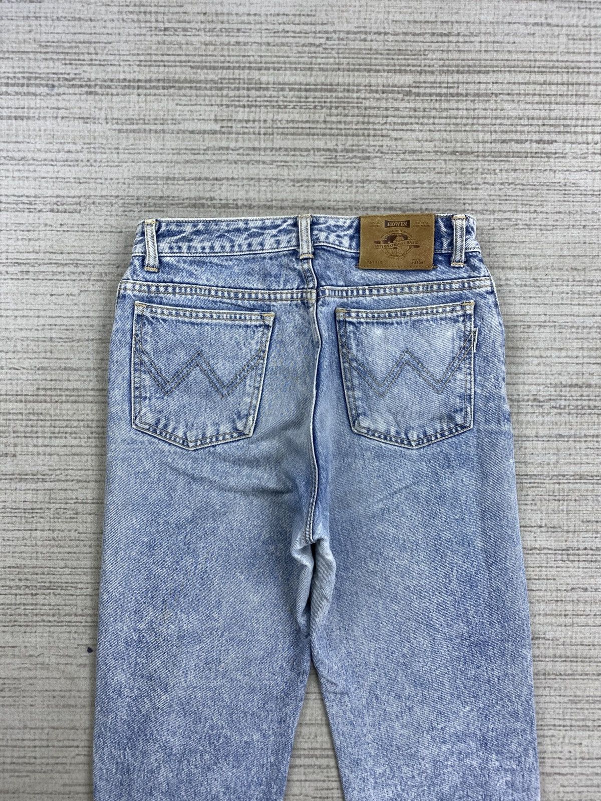 Edwin × Japanese Brand × Vintage Vintage 90s Edwin Japan Wash Blue Denim Jeans Size US 27 - 8 Thumbnail