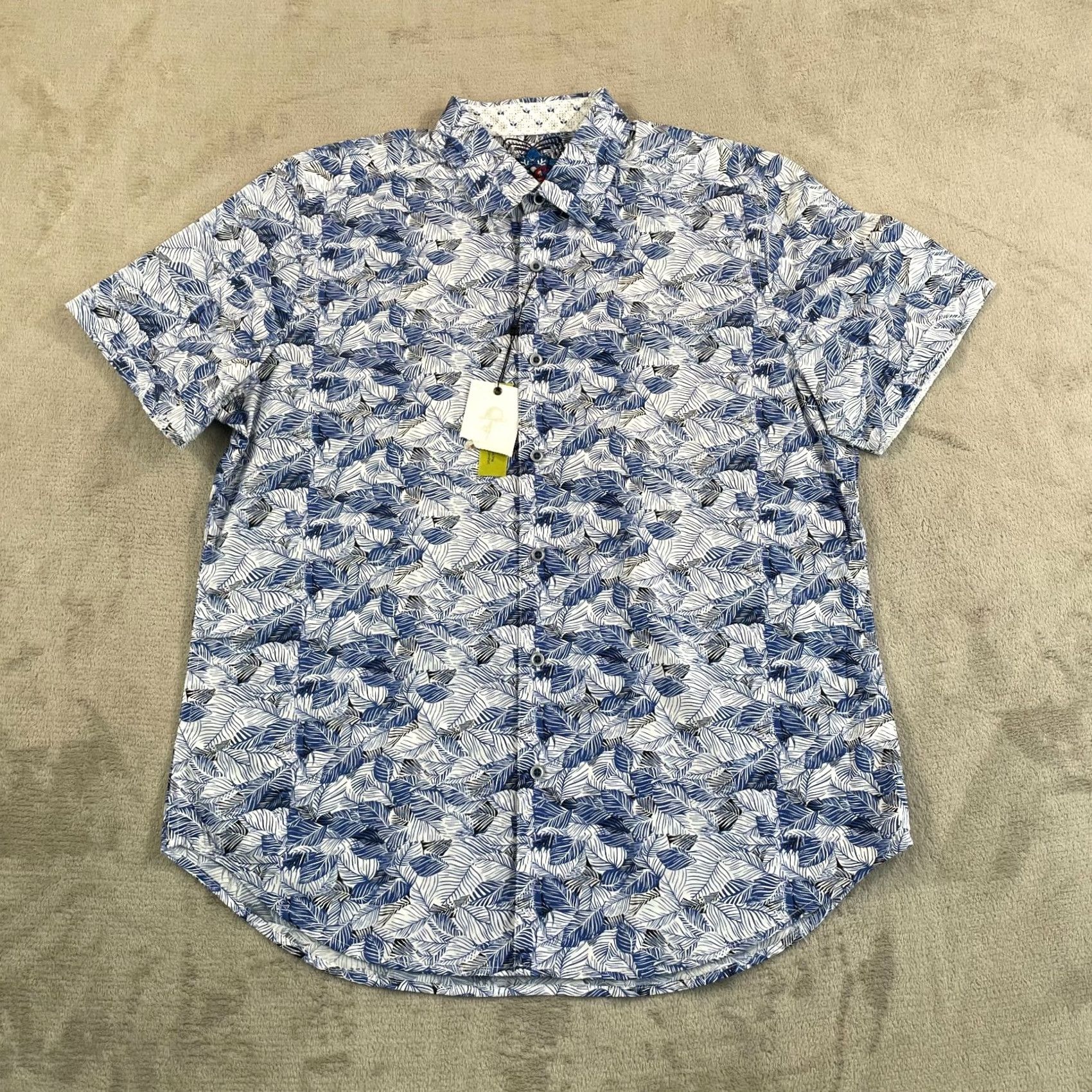 Robert Graham Robert Graham Cedar Grove Shirt Men Large Blue Floral Classic Fit NWT Size US L / EU 52-54 / 3 - 4 Thumbnail