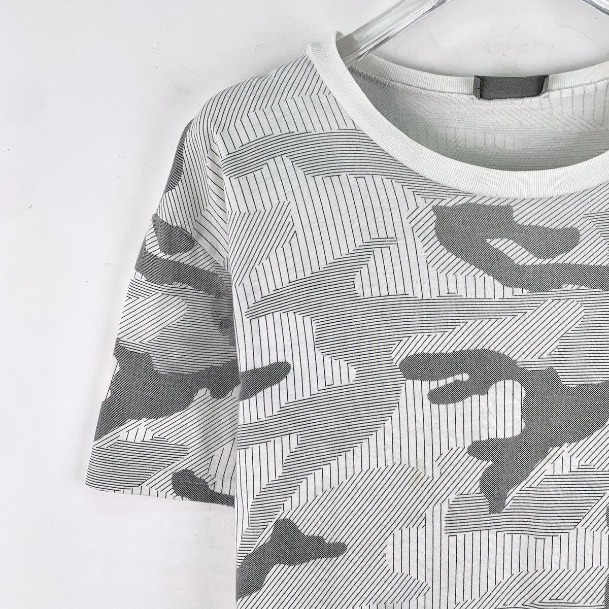 Dior Dior Color Block Camo Cotton Crew Neck T-shirt K26WX Size M / US 6-8 / IT 42-44 - 3 Thumbnail
