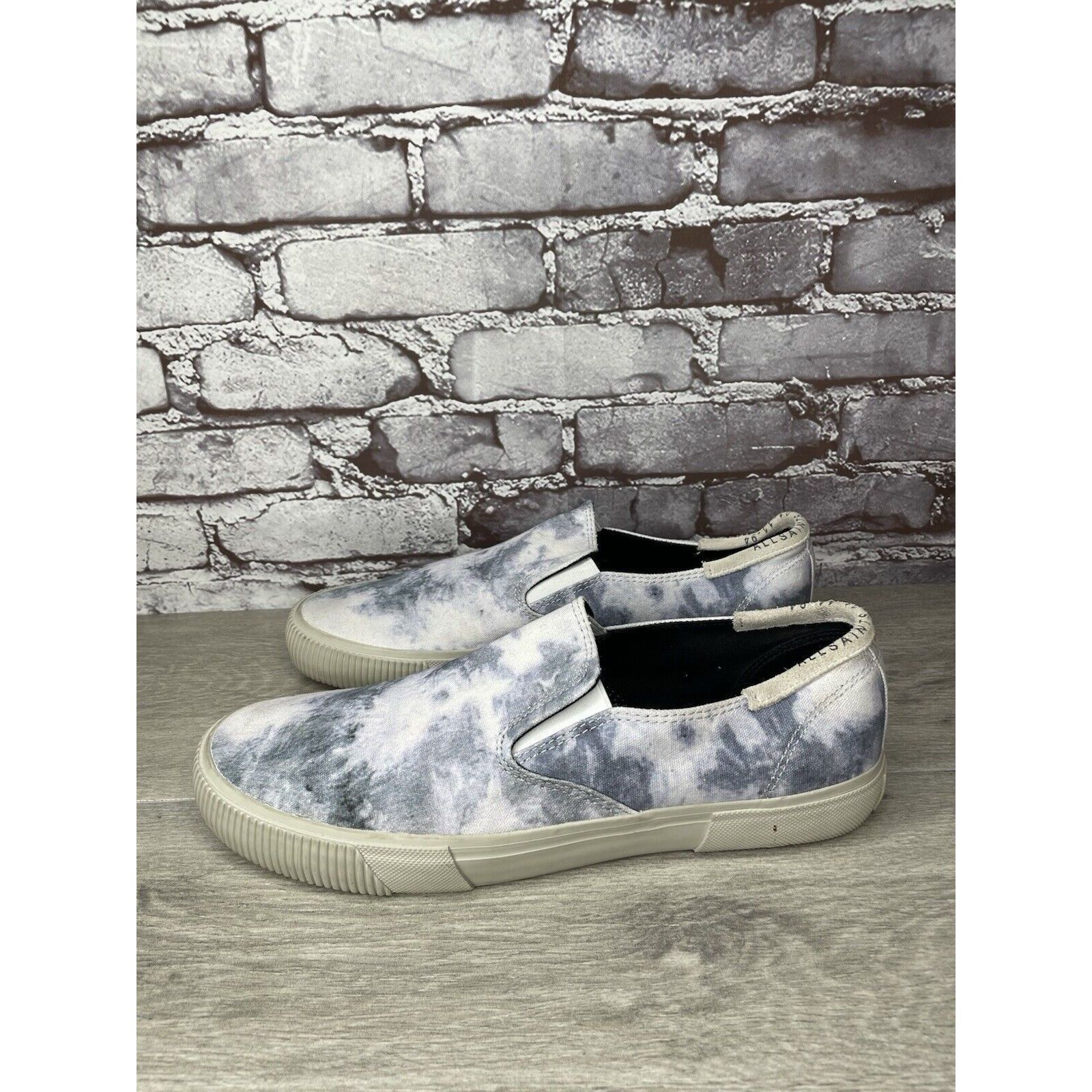 Allsaints All Saints Manny Blue White Tie Dye Canvas Slip On Casual Sh Size US 13 / EU 46 - 9 Thumbnail