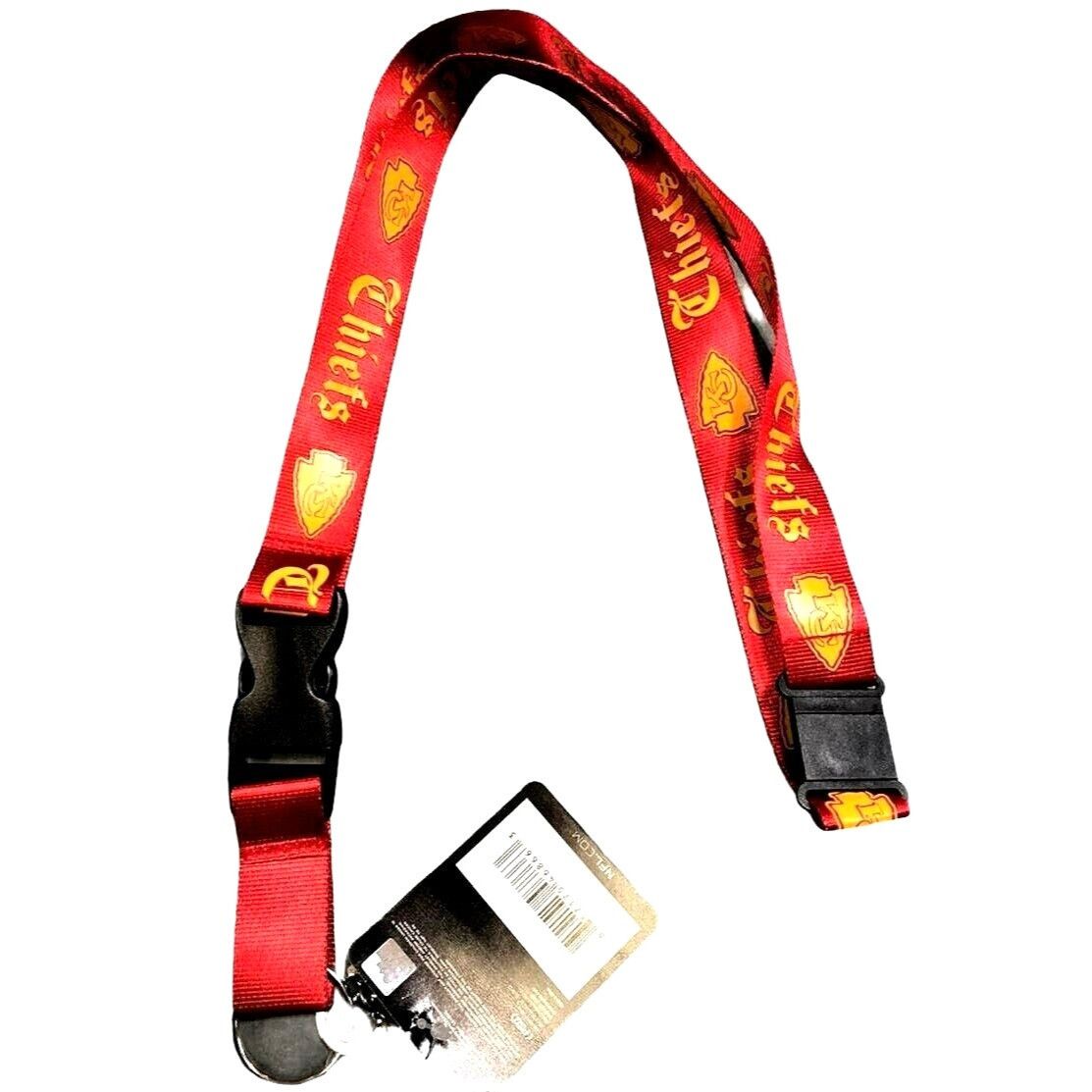 NFL Kansas City Chiefs Lanyard Keychain Old English Font Design Size ONE SIZE - 1 Thumbnail