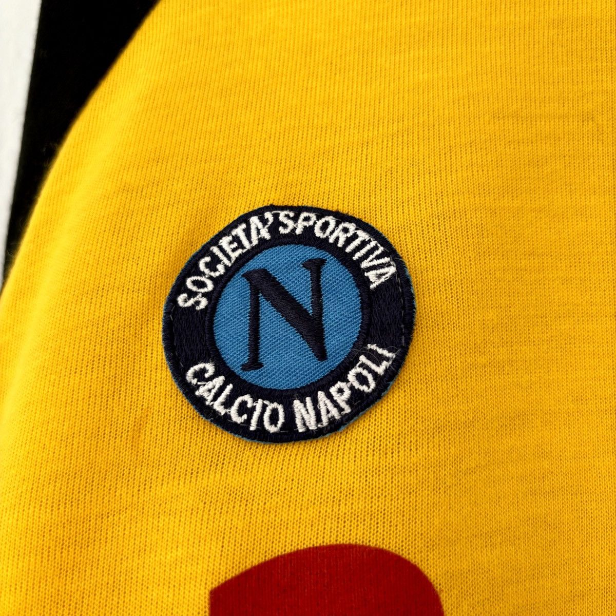 Vintage 1985 1986 Napoli Vintage Goalkeeper Long Kit Soccer Jersey Size US L / EU 52-54 / 3 - 8 Thumbnail