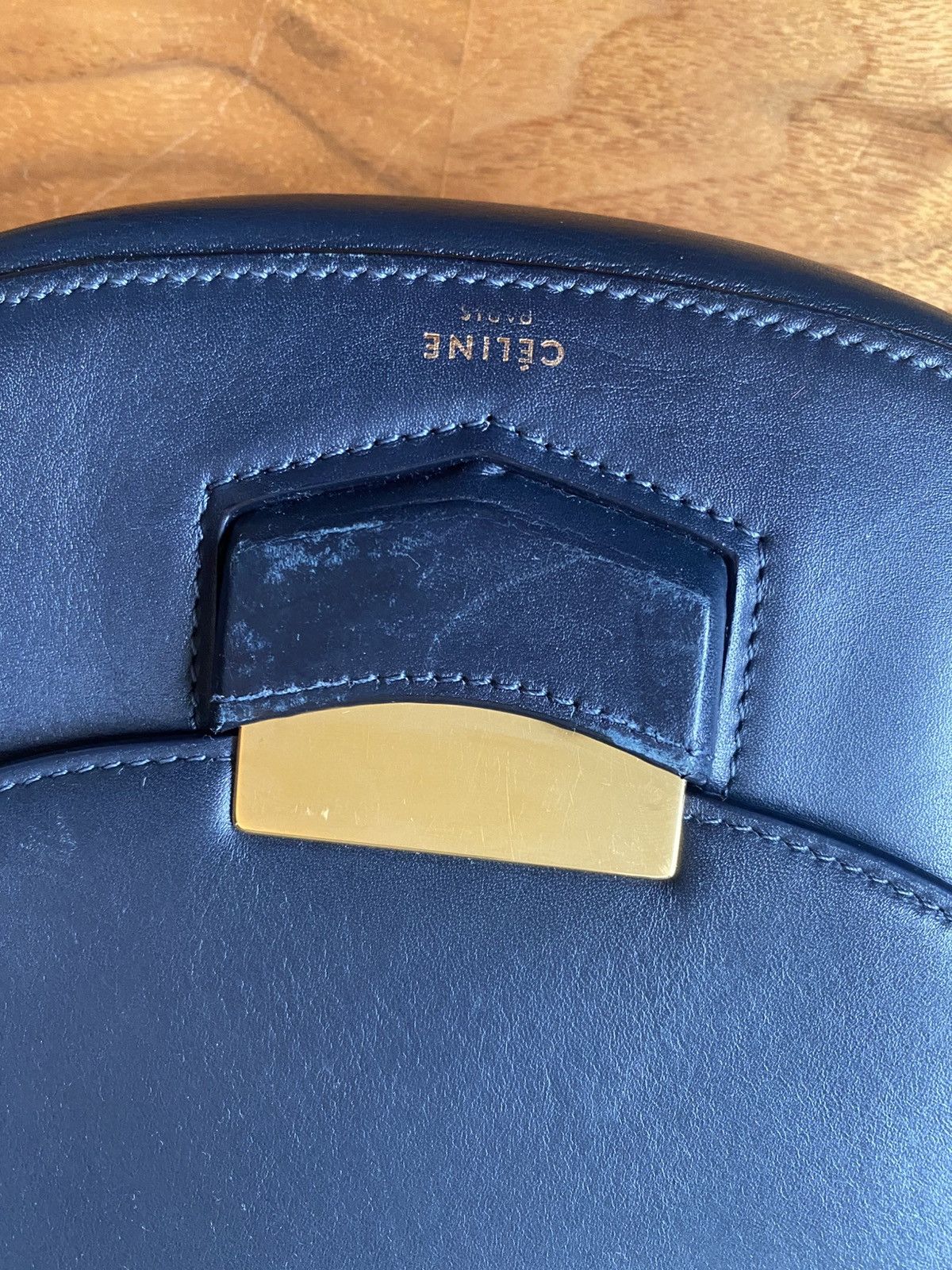 Celine Old Céline Trotteur Navy Cross-body Bag Size ONE SIZE - 11 Thumbnail