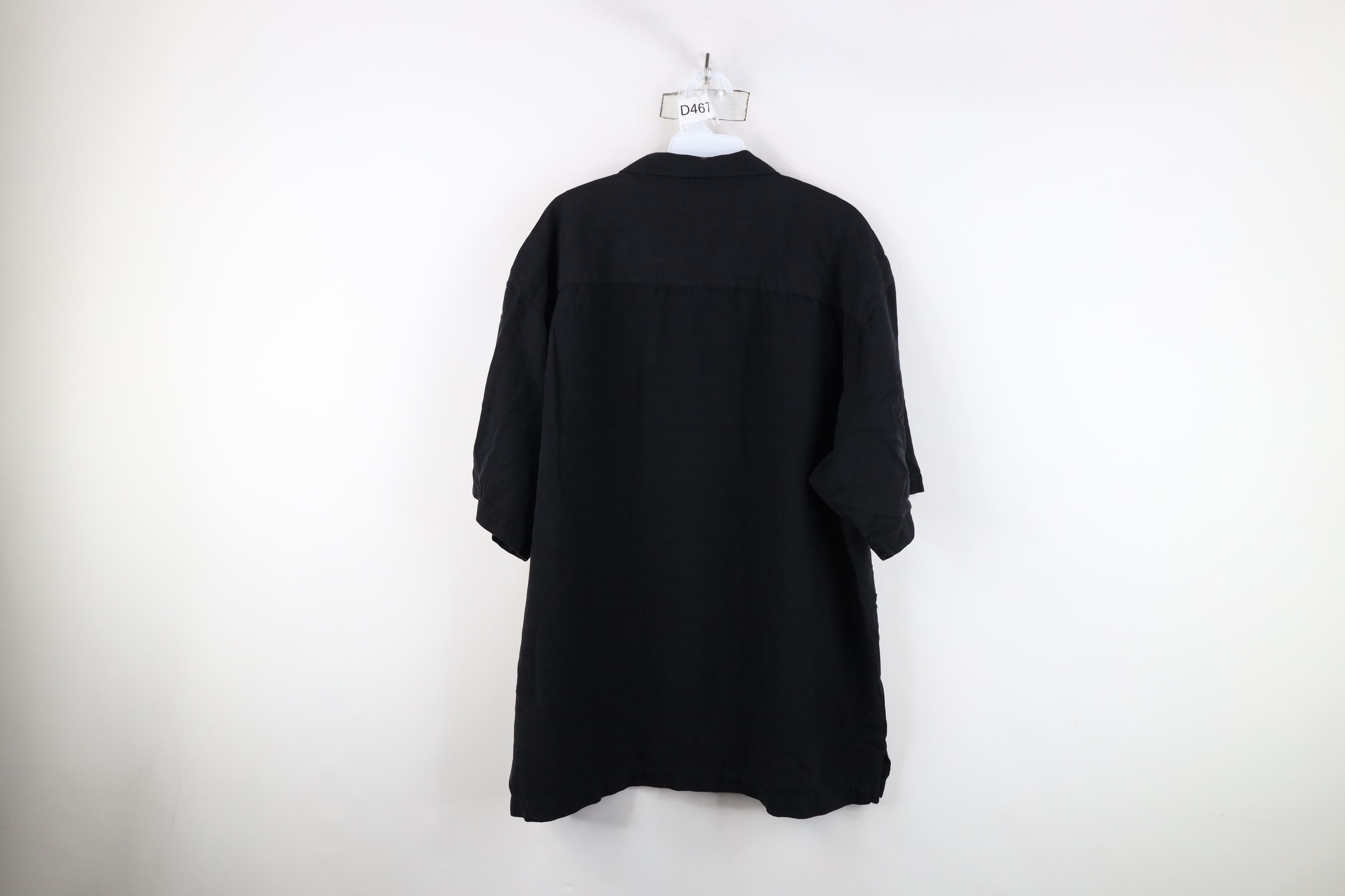 Tommy Bahama × Vintage Vintage 90s Tommy Bahama Looped Collar Button Shirt Black Size US XL / EU 56 / 4 - 10 Thumbnail