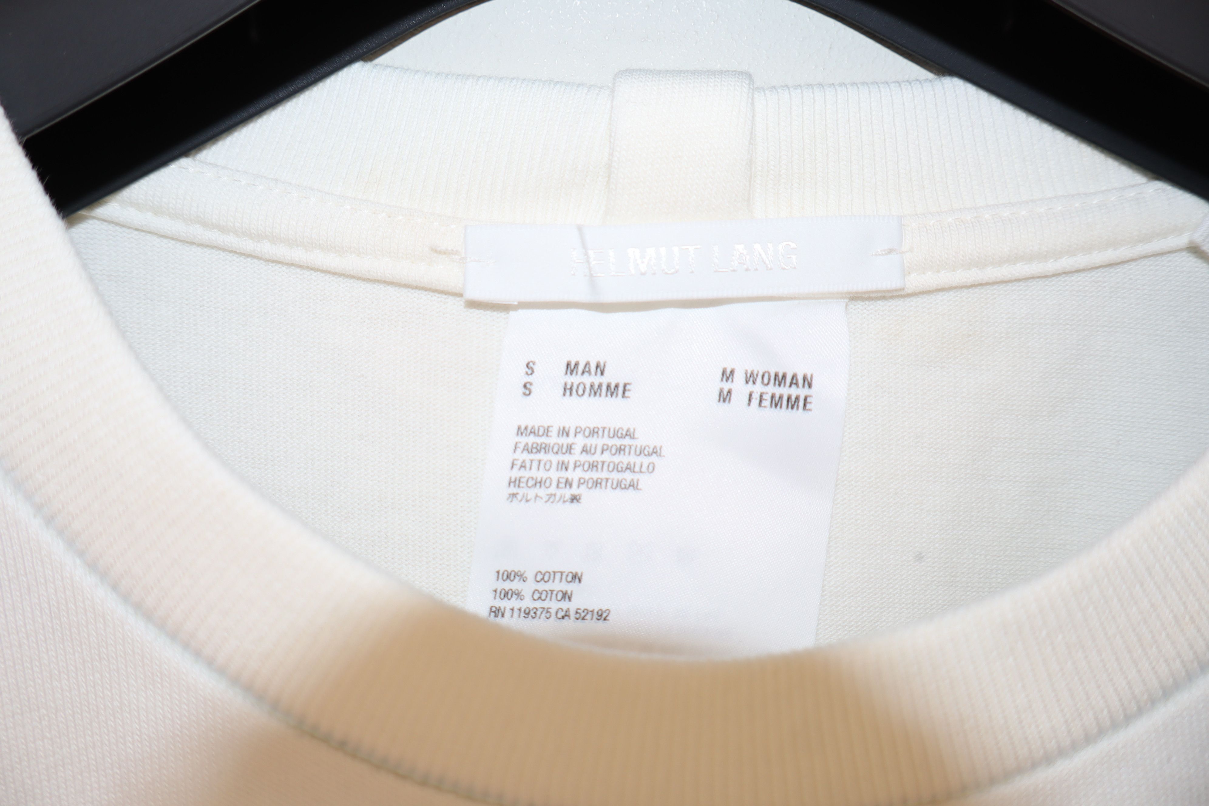 Helmut Lang Spray logo details tshirt Size US S / EU 44-46 / 1 - 7 Thumbnail