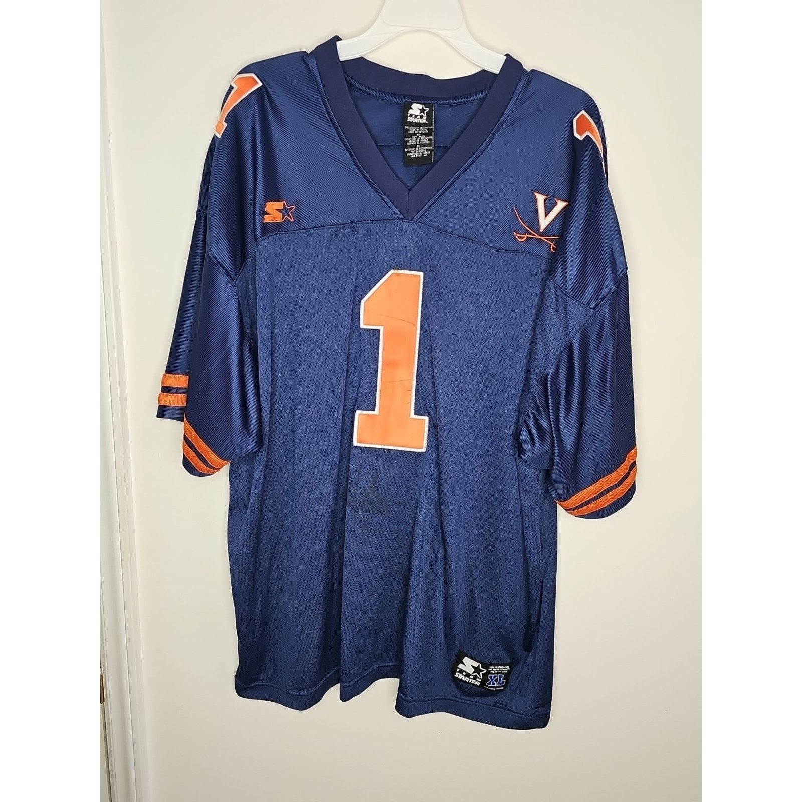 Starter Virginia Cavaliers #1 Football Starter Jersey Sz XL Size US XL / EU 56 / 4 - 1 Thumbnail