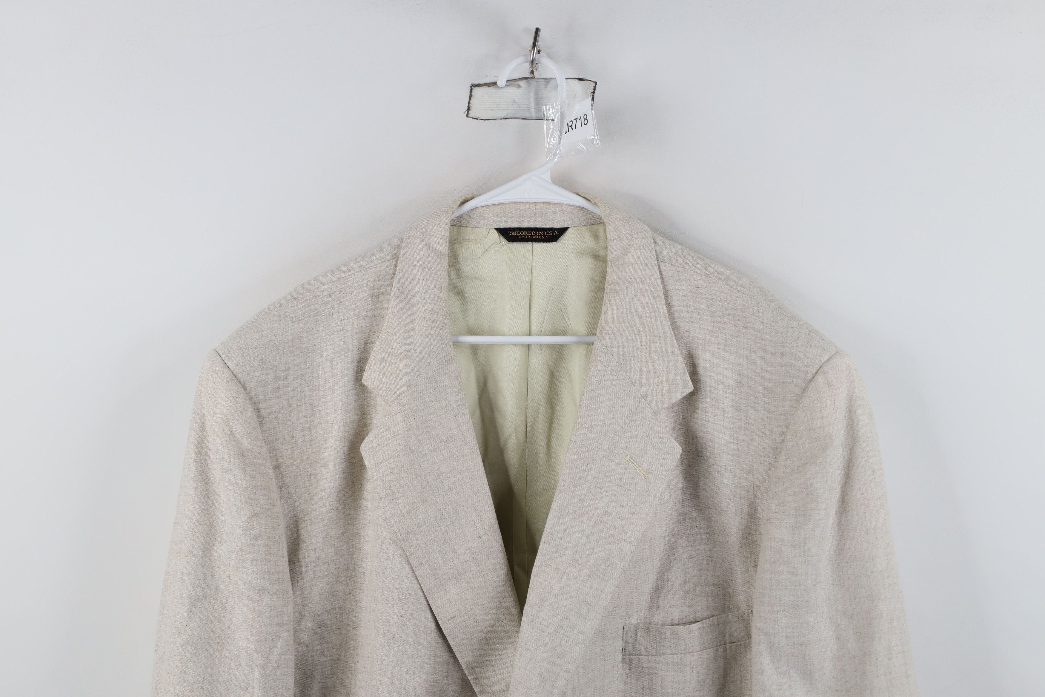 Vintage Vintage 90s Streetwear Linen Blend Coat Blazer Jacket USA Size US XXL / EU 58 / 5 - 2 Thumbnail