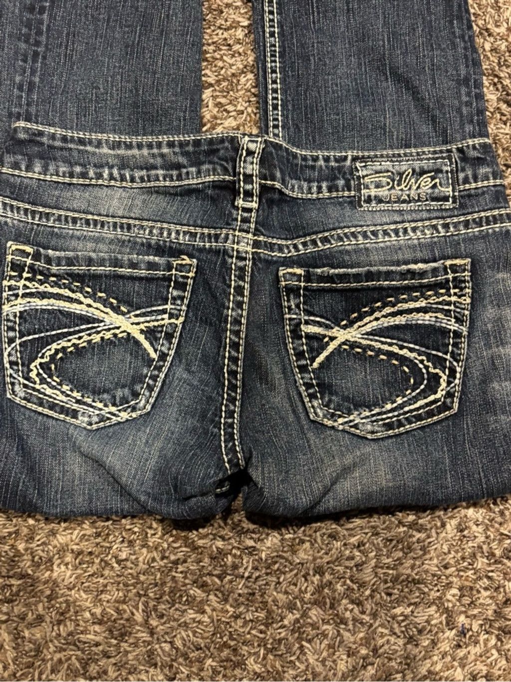 Silver Jeans Co. Silver Jeans Dark Blue Santorini Cropped Jeans Size 29" - 1 Thumbnail