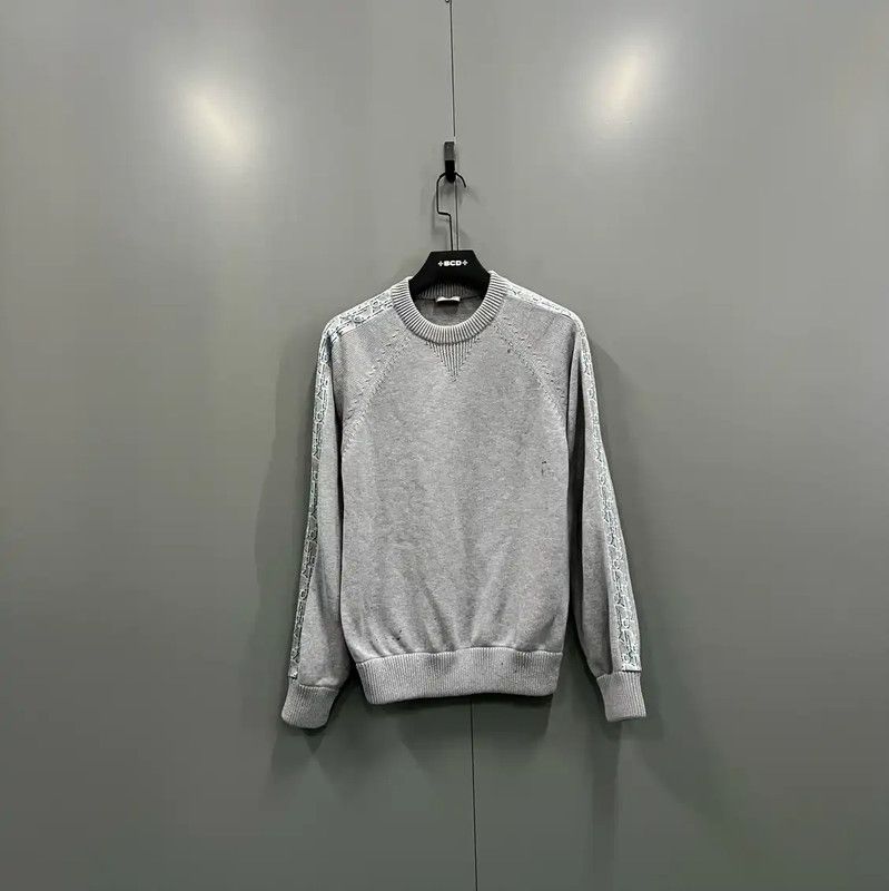 Dior Dior Gray Wool Long Sleeve Sweater XS 0089 Size XS / US 0-2 / IT 36-38 - 1 Thumbnail