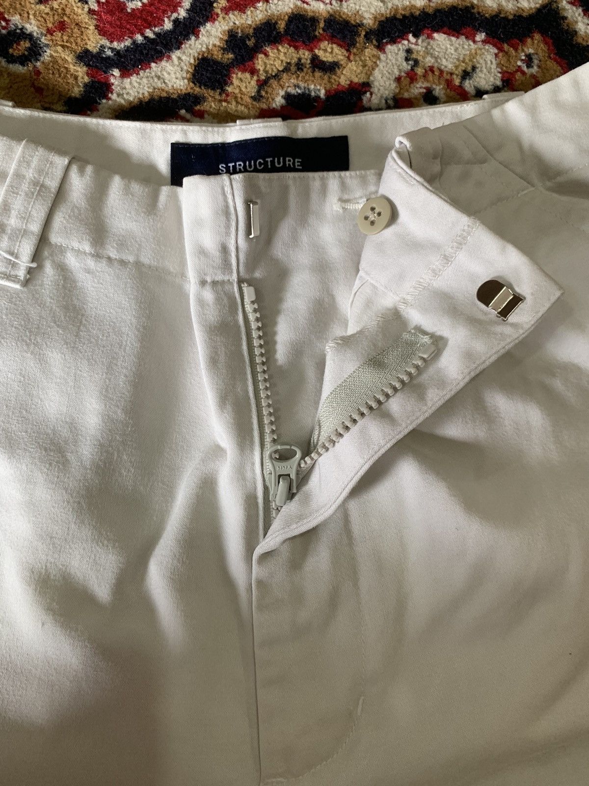 Issey Miyake × Structure STRUCTURE Leg Zipper Khaki Pants Size US 32 / EU 48 - 7 Thumbnail