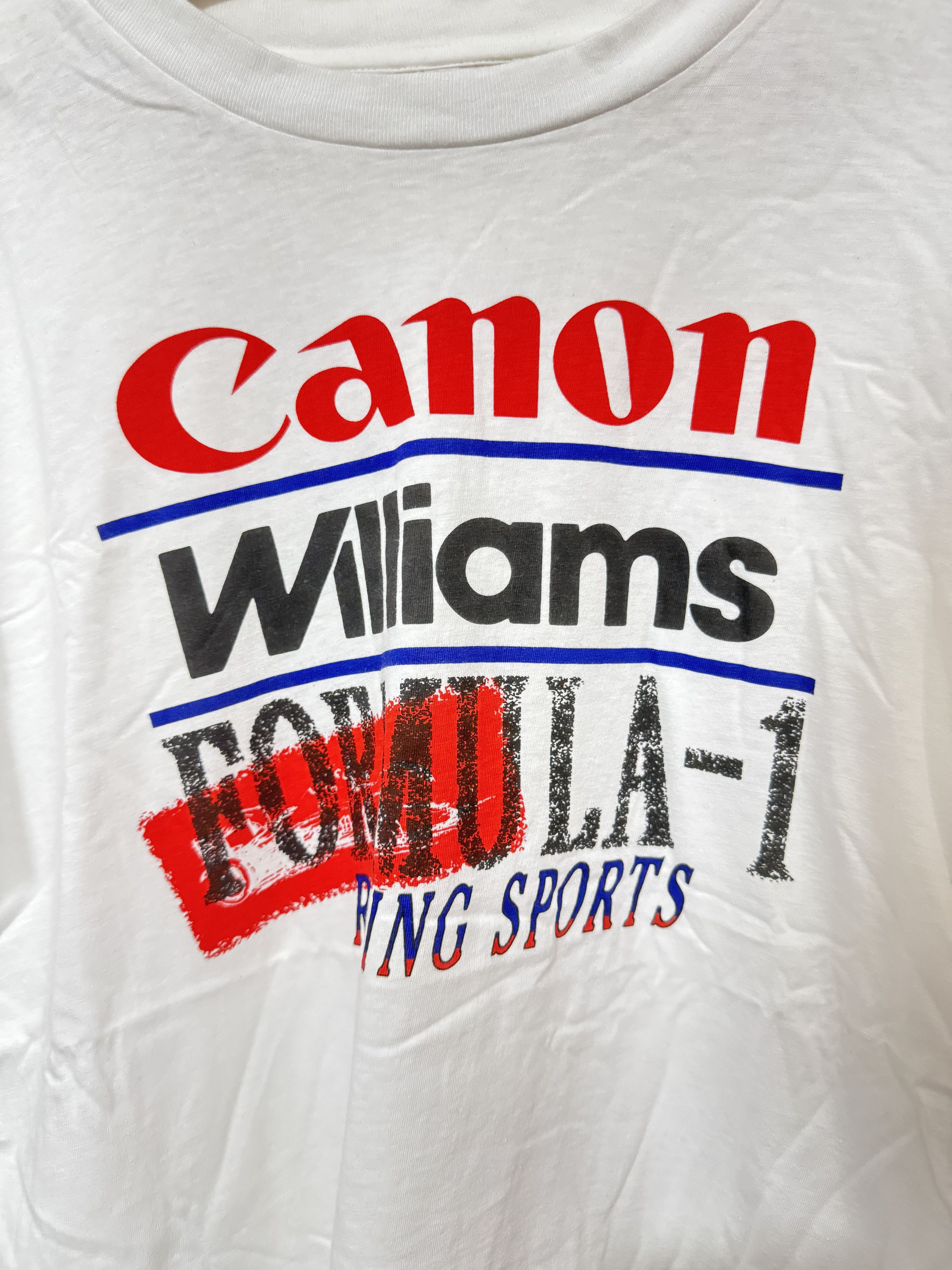 Formula 1 Vintage 90s F1 Williams Racing T Shirt Ayrton Senna Size US L / EU 52-54 / 3 - 2 Thumbnail