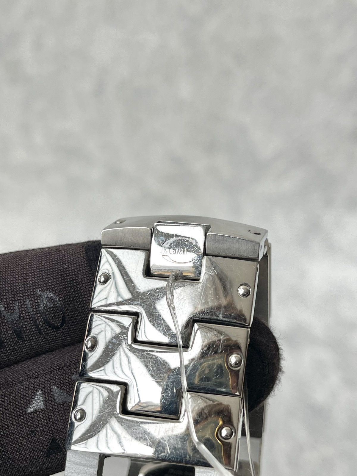 Just Cavalli Archive Just Cavalli Y2K Mirror Logo Bracelet Watch Silver Size ONE SIZE - 15 Thumbnail